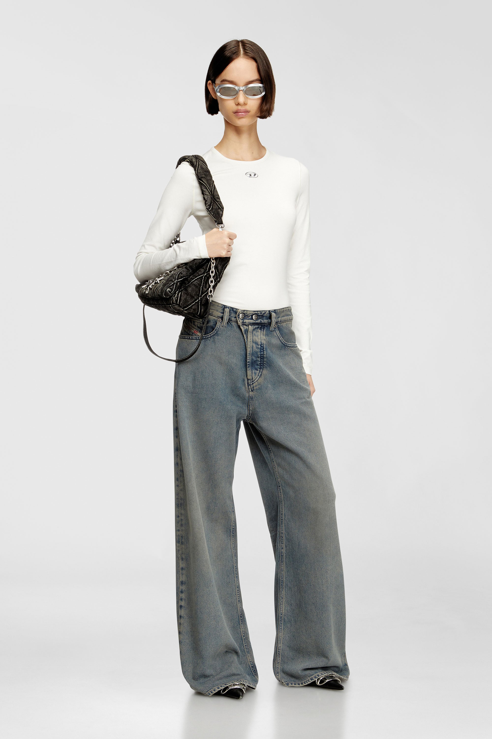 Diesel - Relaxed Jeans 1996 D-Sire 09N24 Donna, Blu medio - Image 1