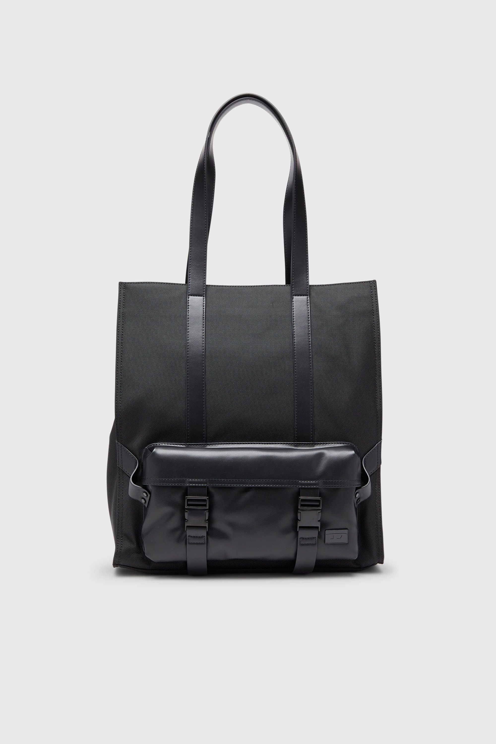 Diesel - MULTI-PKTS TOTE X, Multi-Pkts - Shopping bag con tasca frontale e zip Unisex in Nero - 1