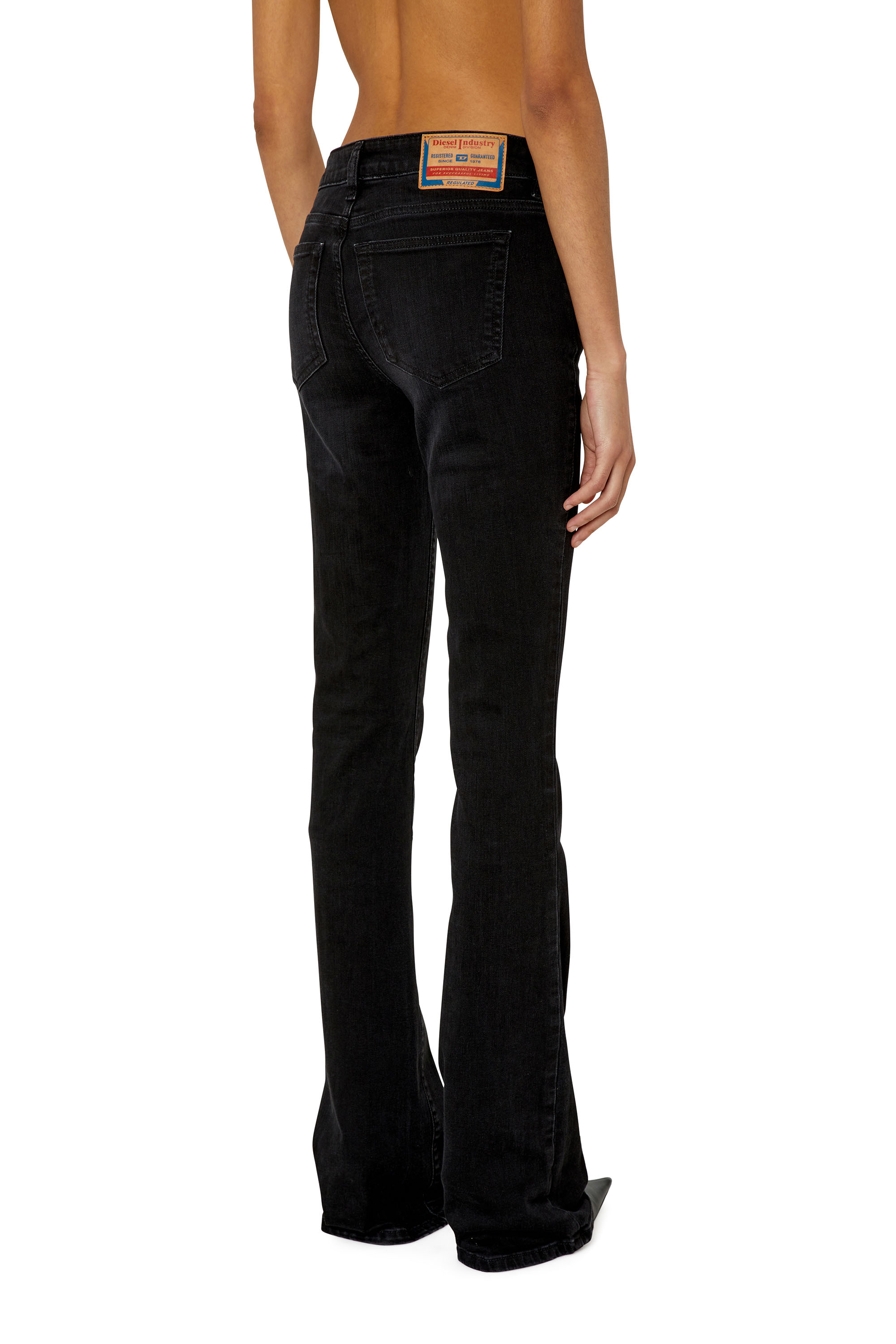 Diesel - 1969 D-EBBEY 0TFAS Bootcut and Flare Jeans, Nero/Grigio scuro - Image 4
