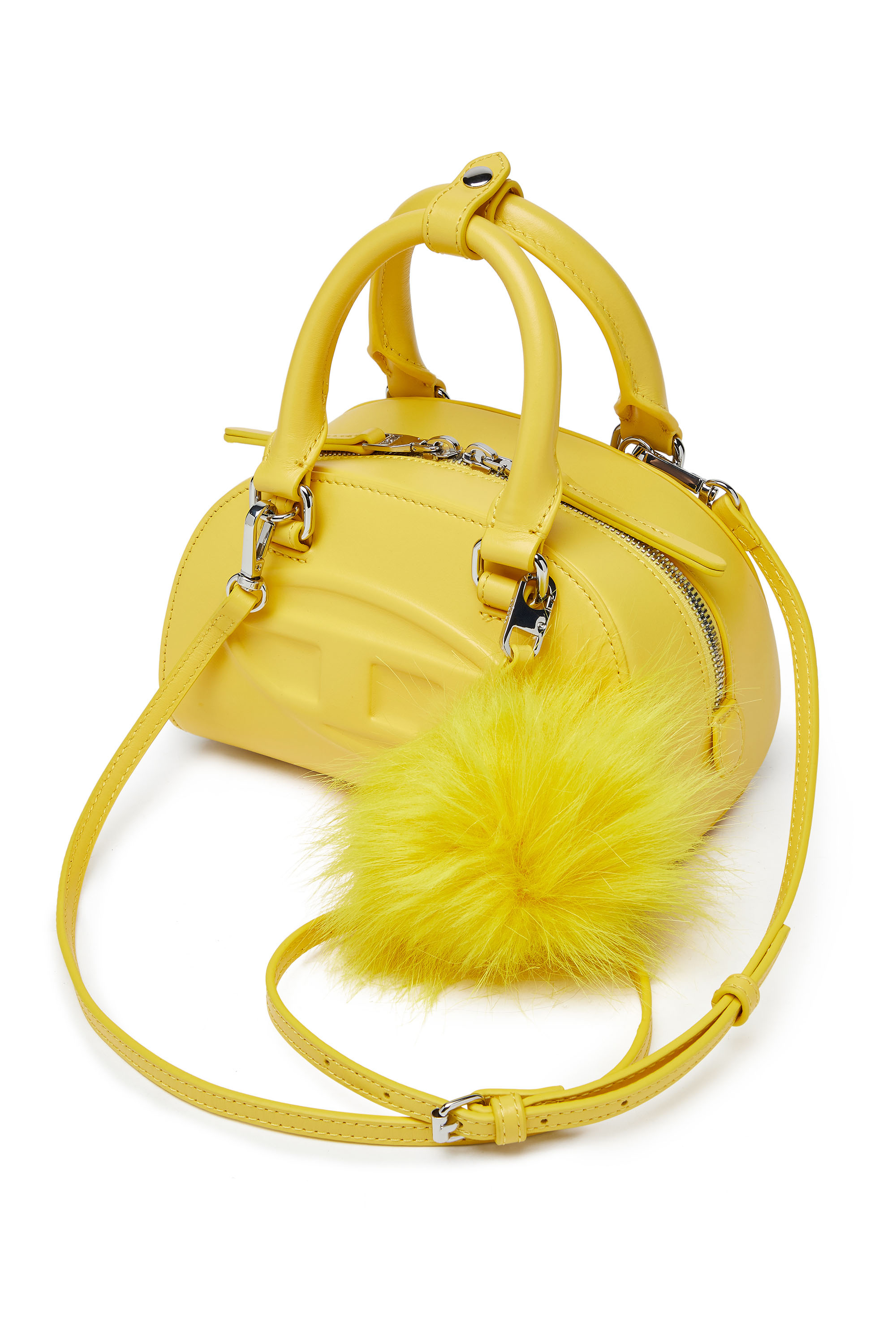 Diesel - 1DR DOME CROSSBODY, 1DR DomeBorsa bowling mini in nappa Donna in Giallo - 5