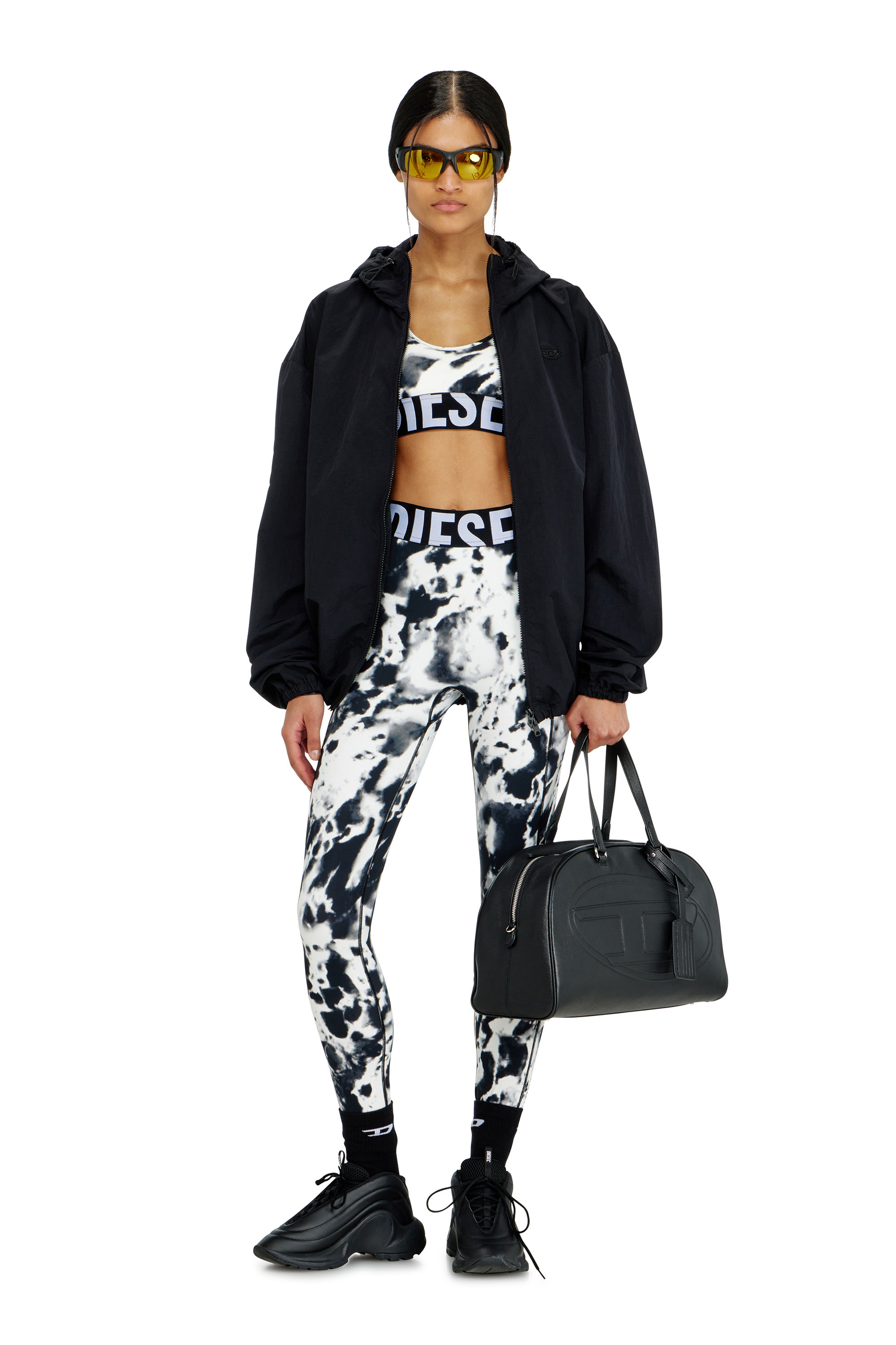 Diesel - ALLISON-D-POP, Reggiseno sportivo in microfibra stampata Donna in Multicolor - 4