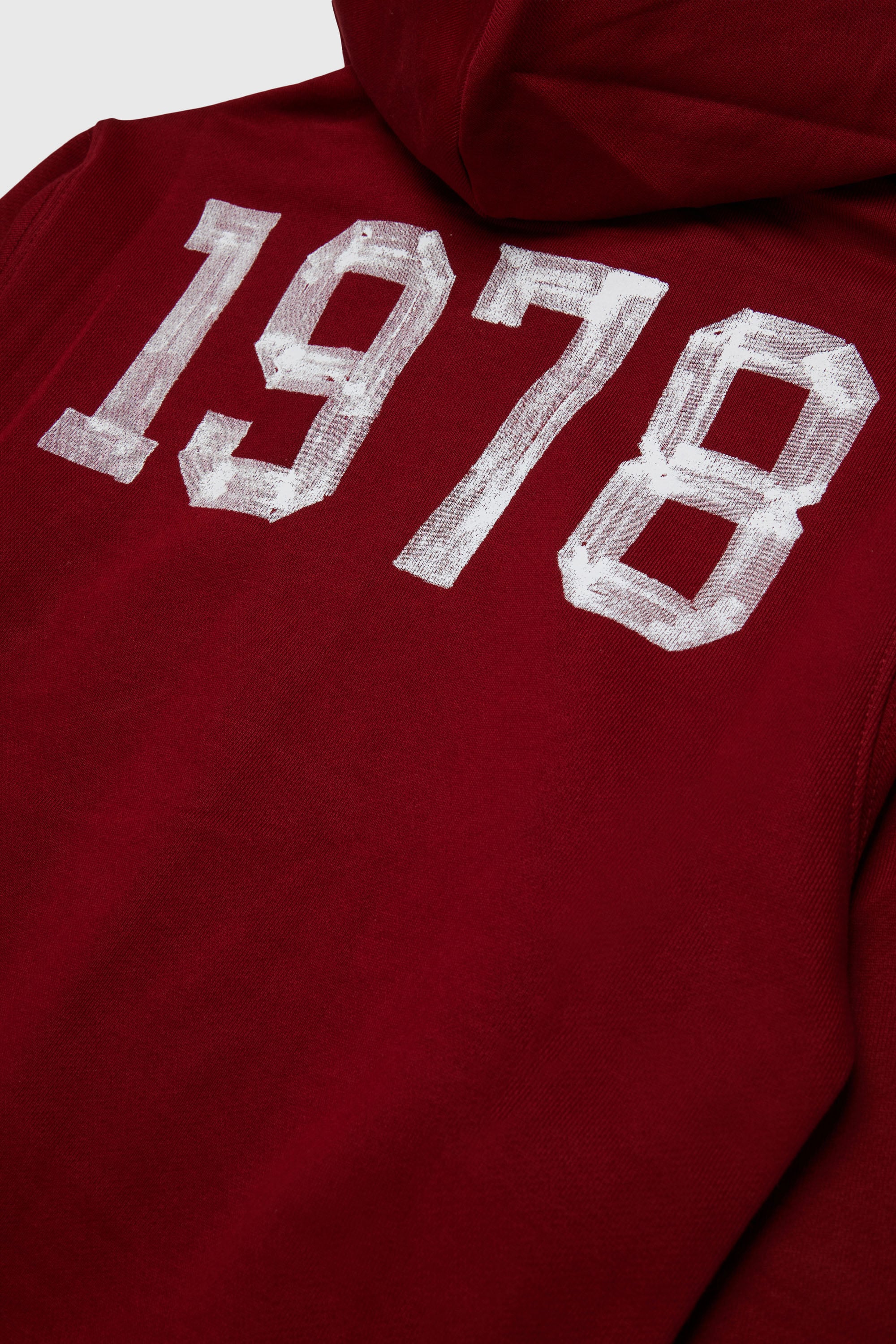Diesel - SBANDHOOD OVER, Felpa con zip e stampe logo effetto vernice Uomo in Rosso - 4