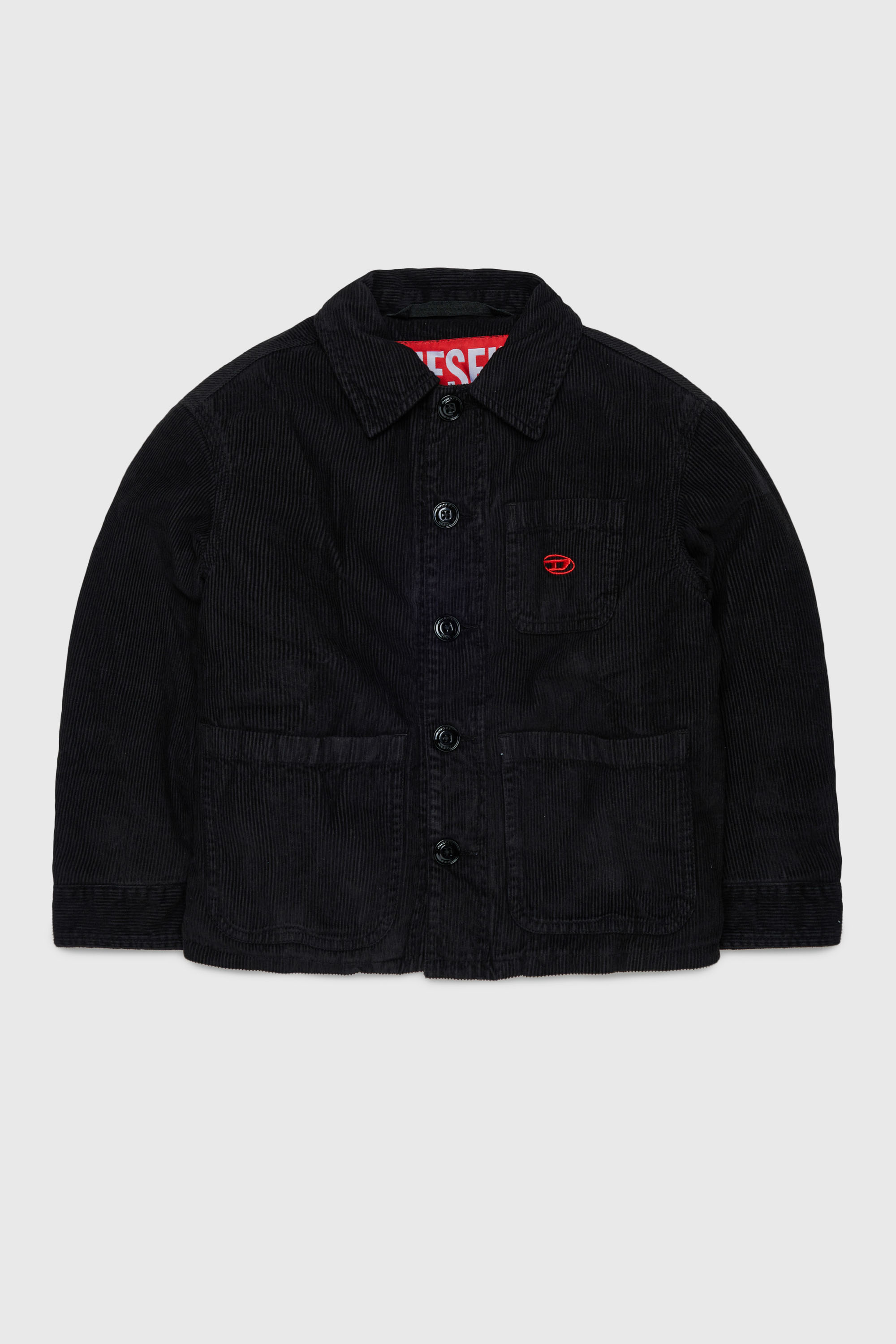 Diesel - JMILL, Giacca camicia in velluto a coste Uomo in Nero - 1