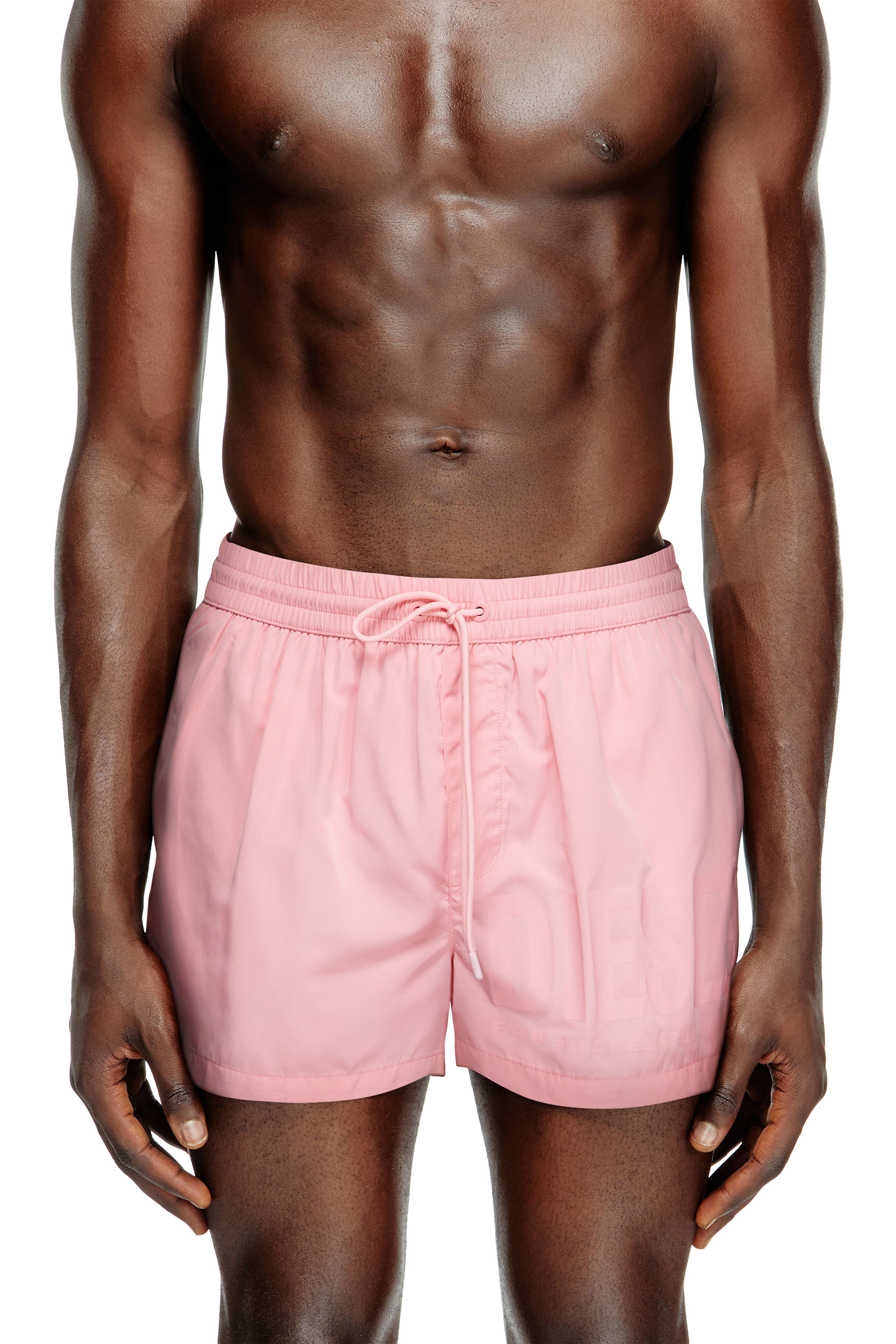 Diesel - MARIO-34-D-CORE, Boxer da mare con stampa logo Uomo in Rosa - 2