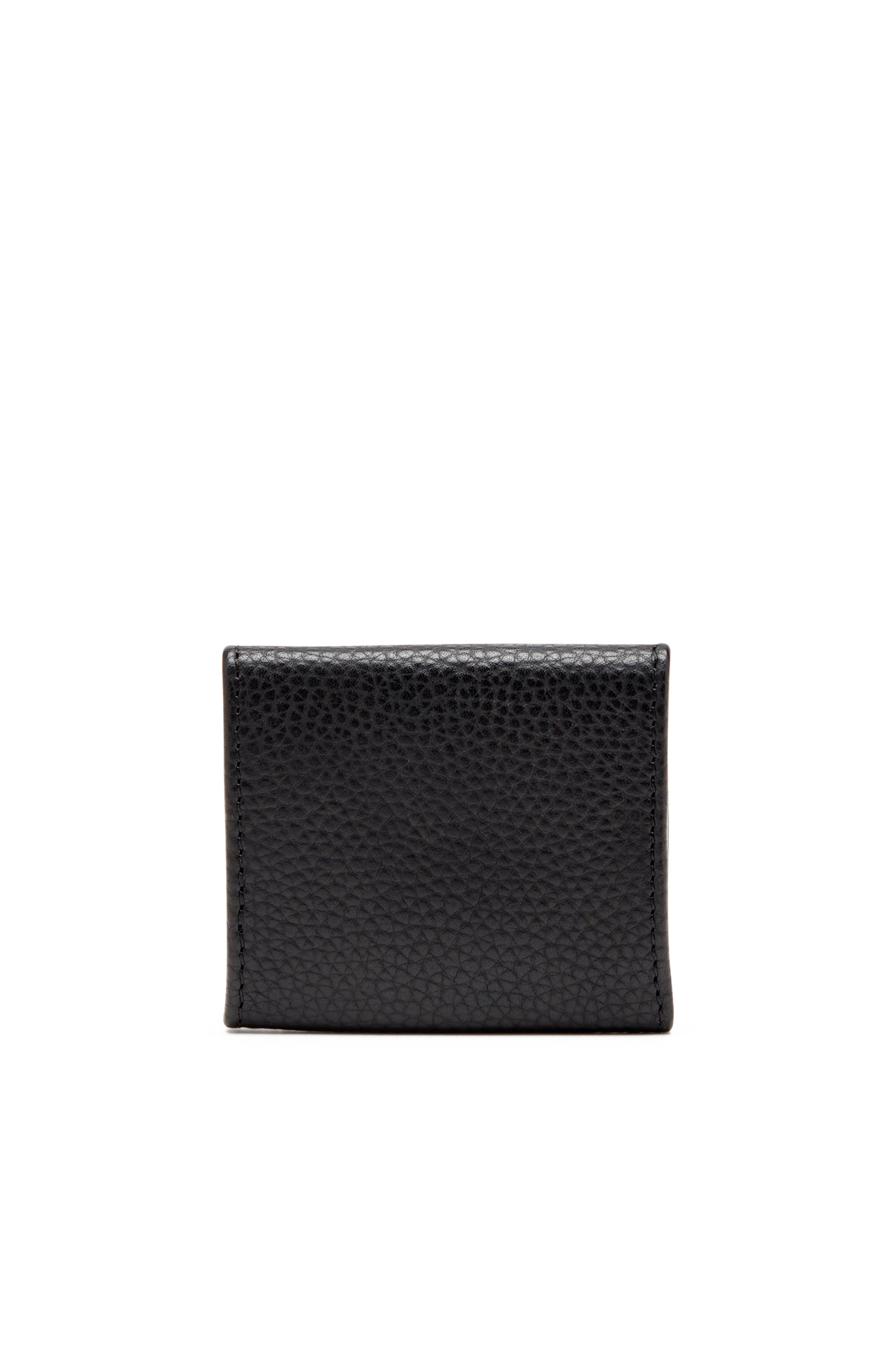 Diesel - HISSU EVO COIN CASE, Portamonete in pelle granata Uomo in Nero - 2