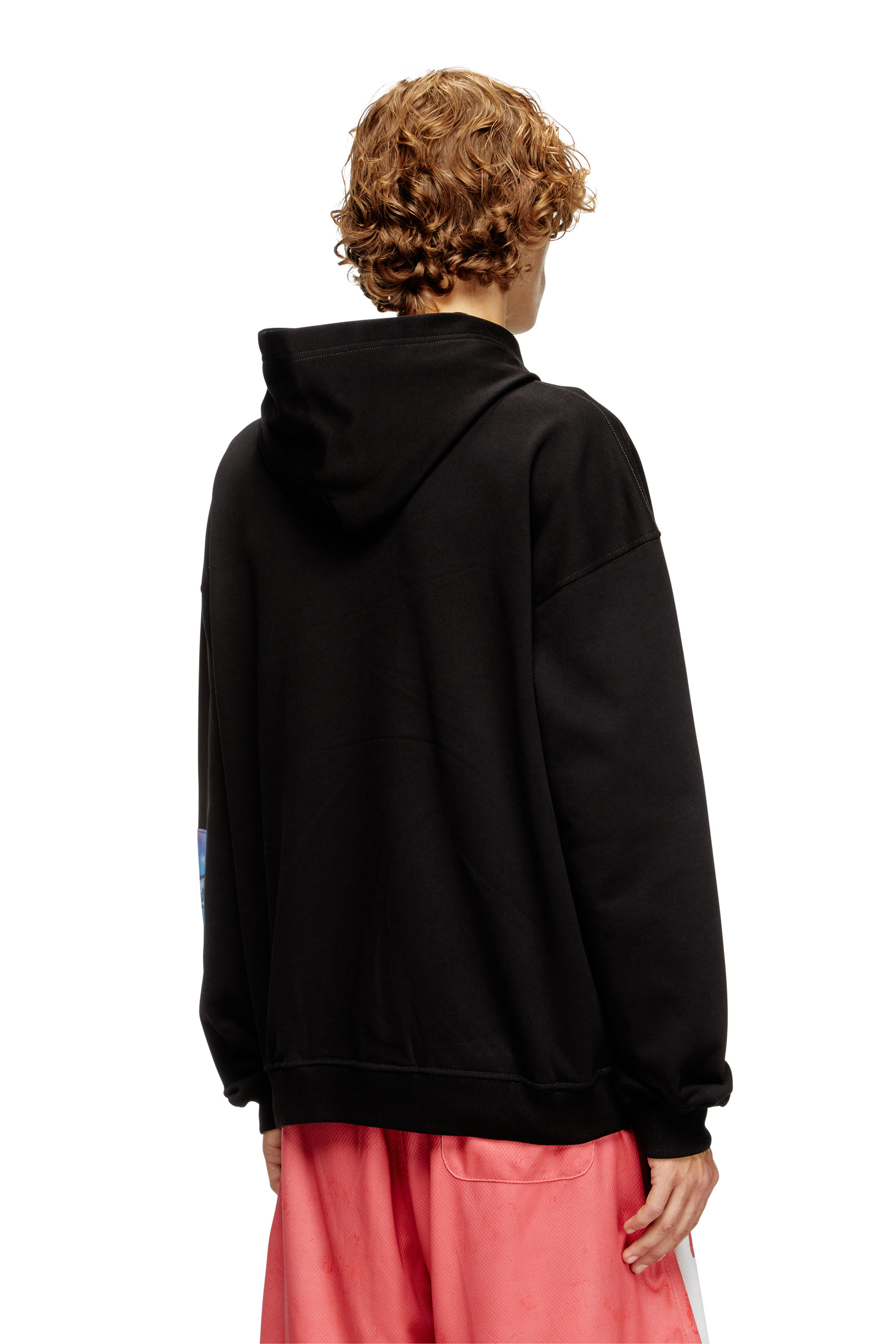 Diesel - S-BOXT-HOOD-T6, Hoodie con patch fotografiche con logo Uomo in Nero - 4