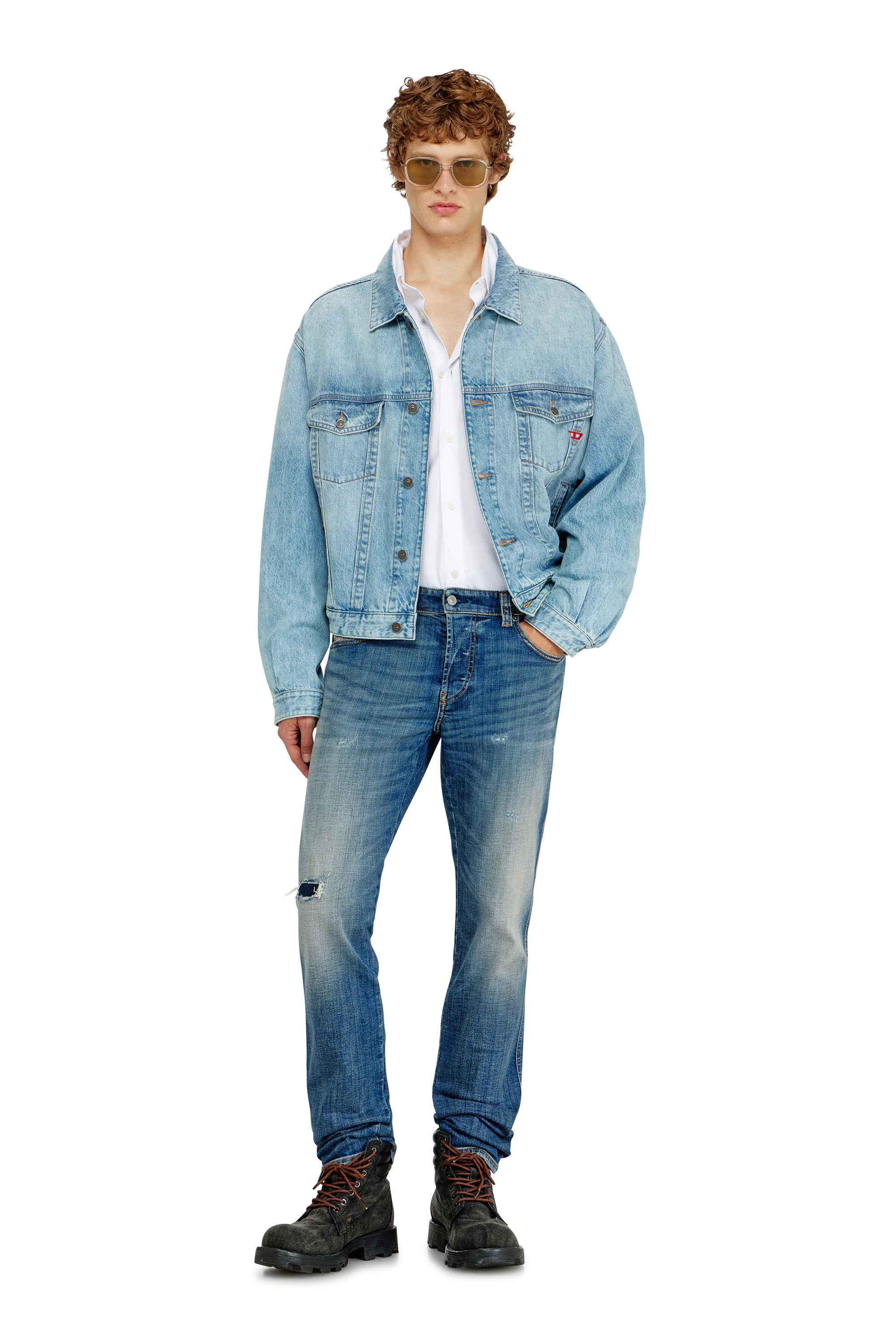 Diesel - D-RANGER, Giacca trucker in denim Unisex in Blu - 2