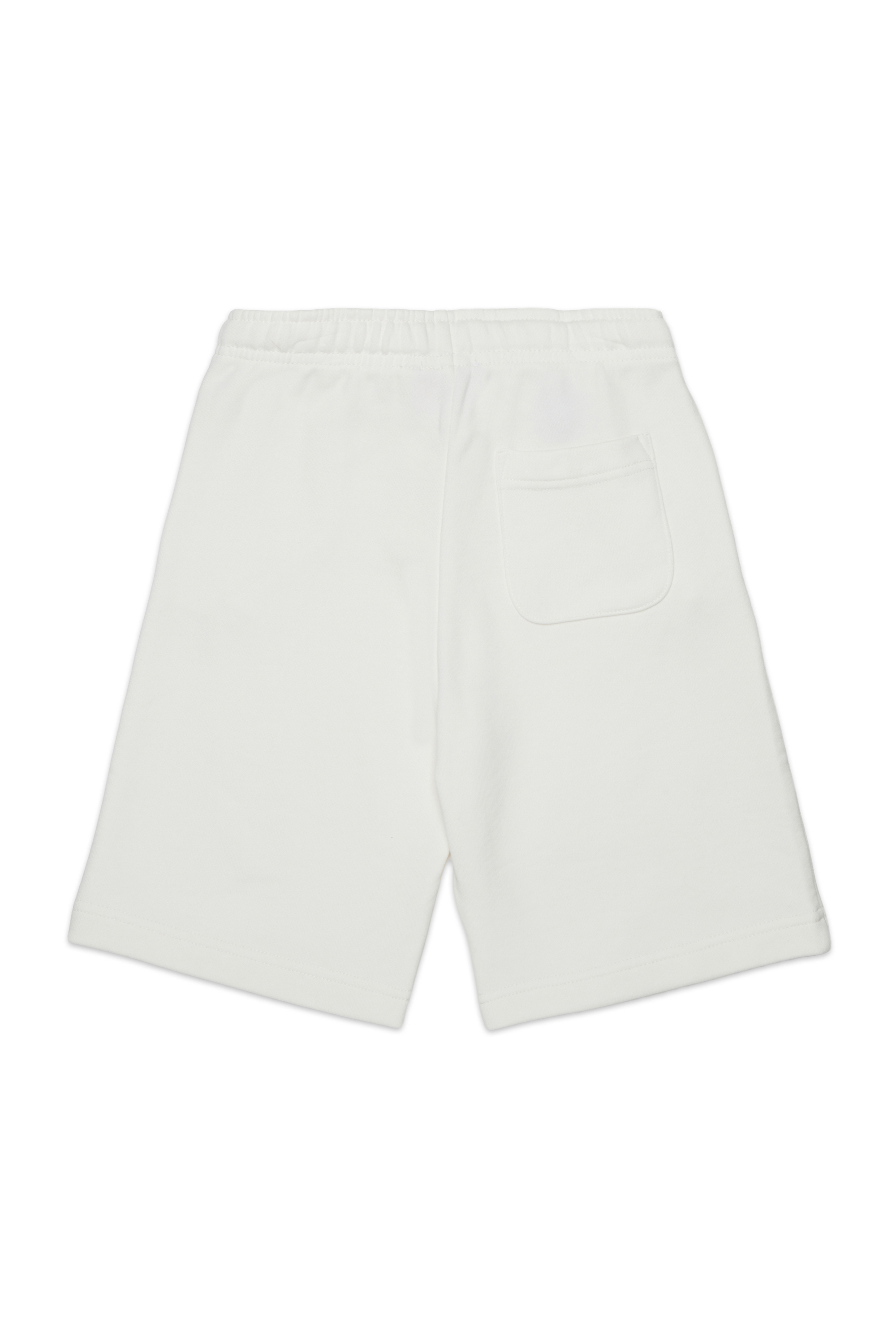 Diesel - PXGINSHORT, Pantaloncini felpati con patch logo Unisex in Bianco - 2
