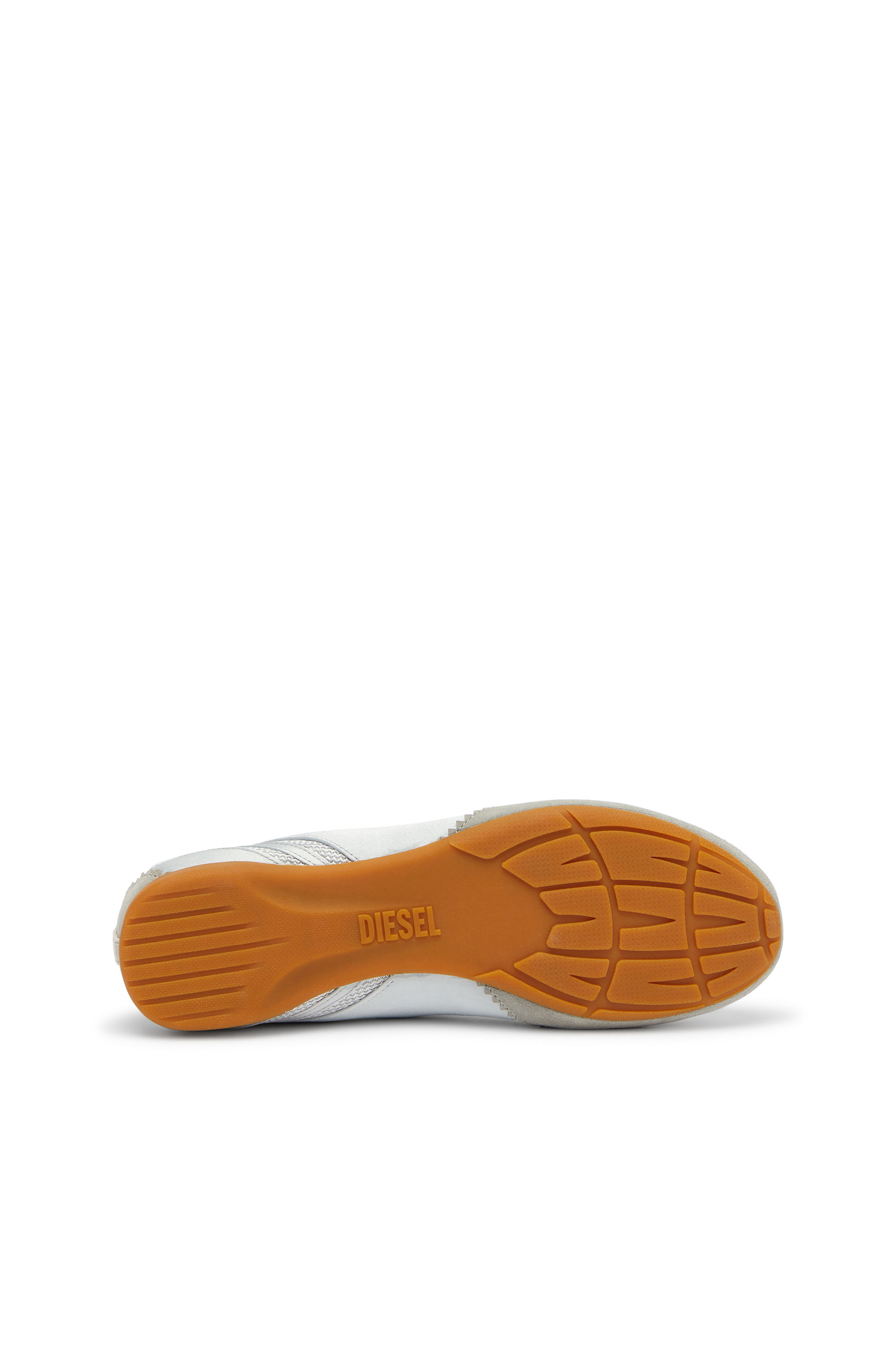 Diesel - D-MILE BALLERINA LACE UP II W, D-Mile - Ballerine in pelle e mesh Donna in Grigio - 4