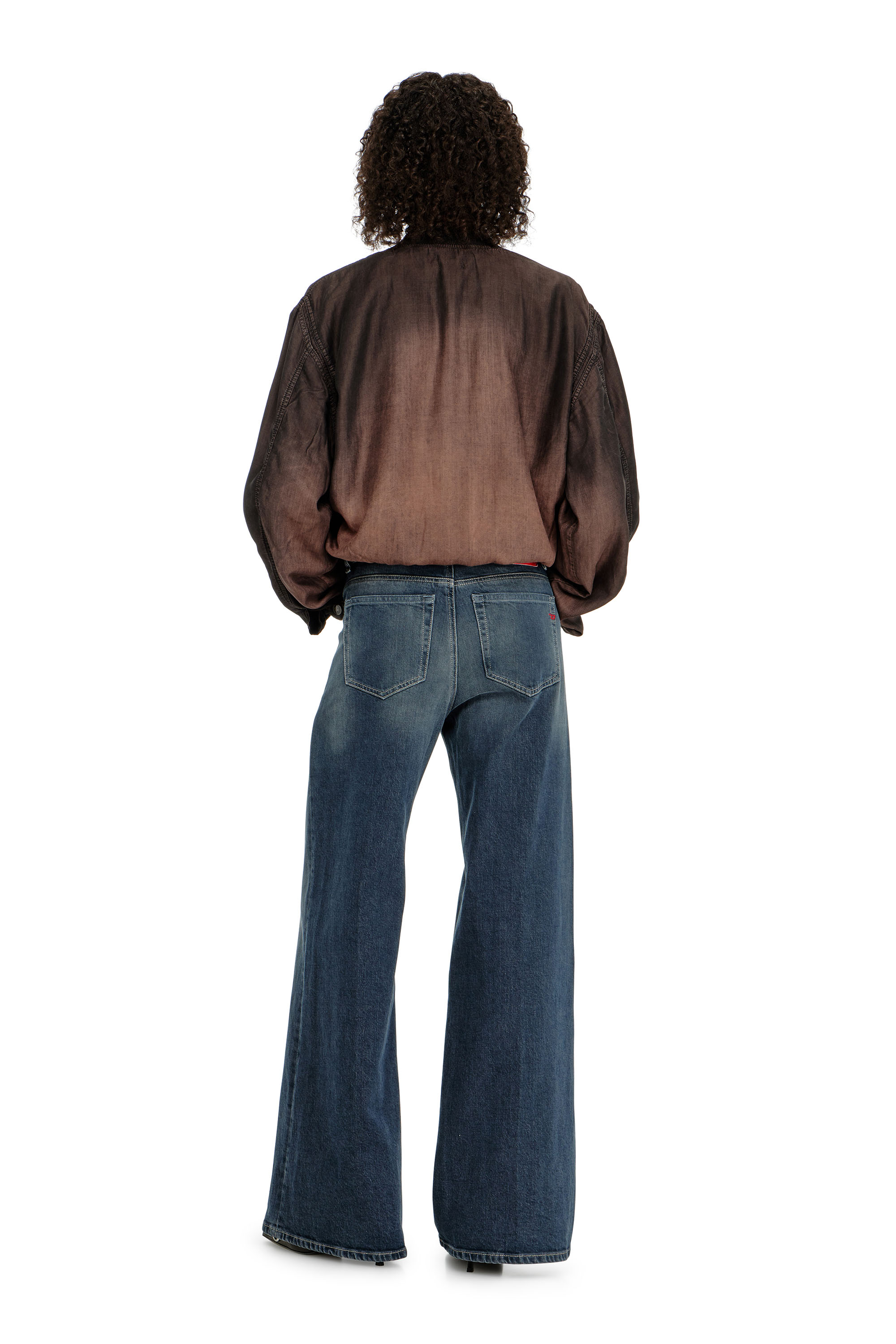 Diesel - Flare Jeans 1978 D-Akemi 007EI Donna, Blu Scuro - Image 3