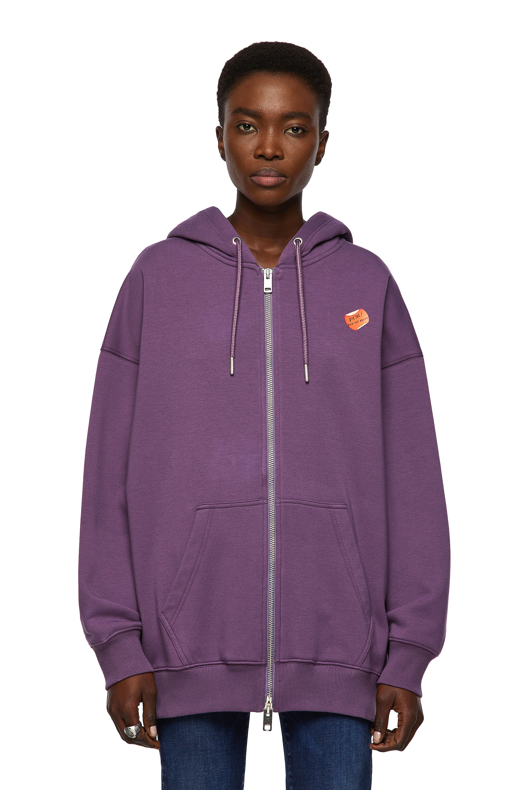 F-GULLY-HOOD-ZIP, Viola Scuro - Felpe