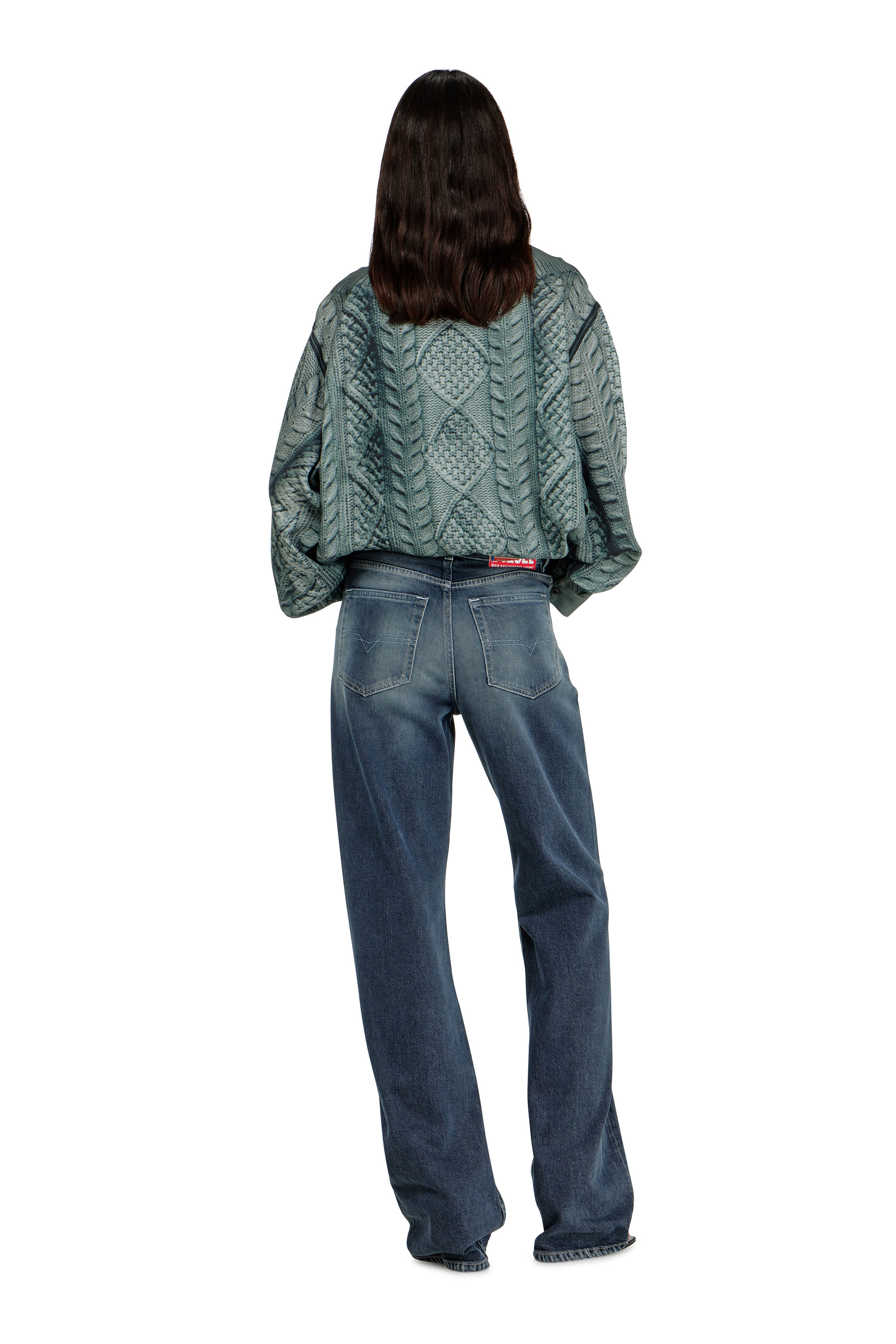 Diesel - Regular Jeans 1971 D-Sent 007EI Donna, Blu Scuro - Image 3