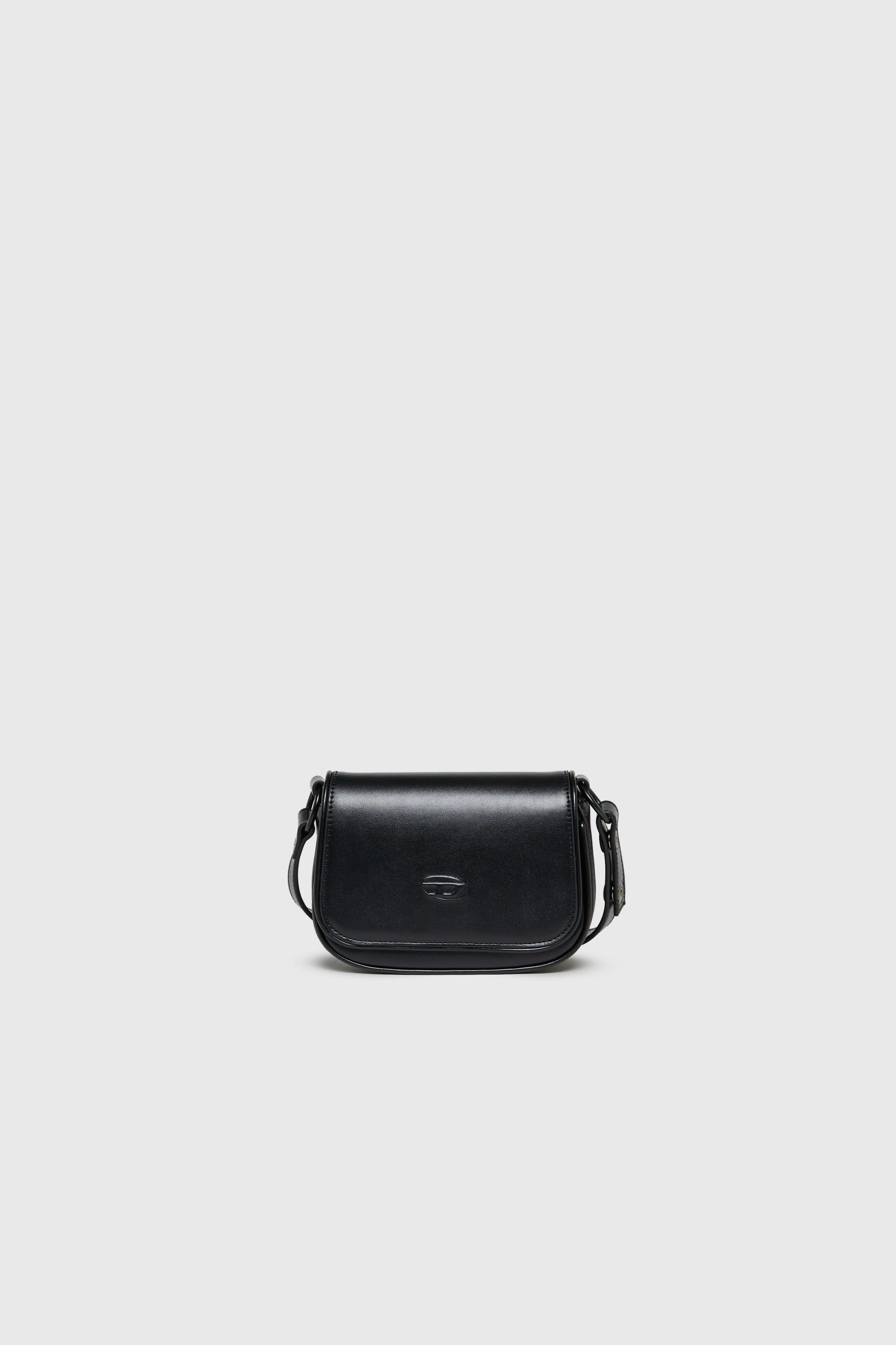 Diesel - WIRT, WIRT - Borsa a tracolla con logo Oval D embossato Donna in Nero - 1