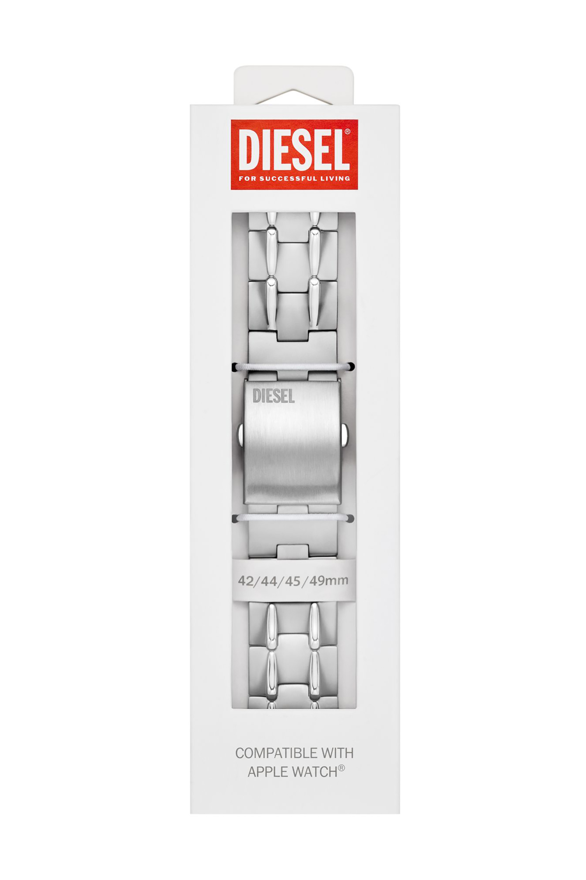 Diesel - DSS0023, Cinturino in acciaio inossidabile per Apple Watch®, 42/44/45/49 mm Unisex in Argento - 2