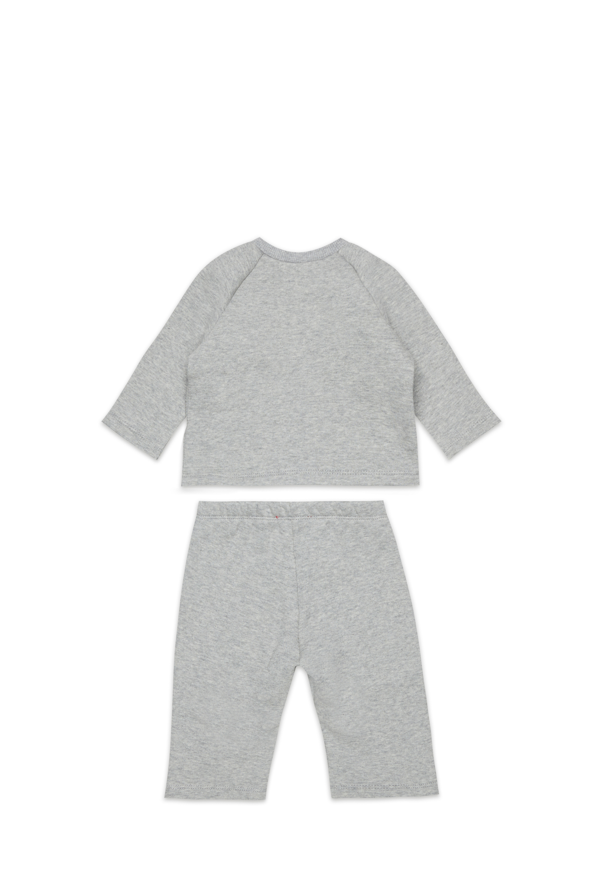 Diesel - SLUPY-SET-NB, Set neonato con stampa logo Unisex in Grigio - 2