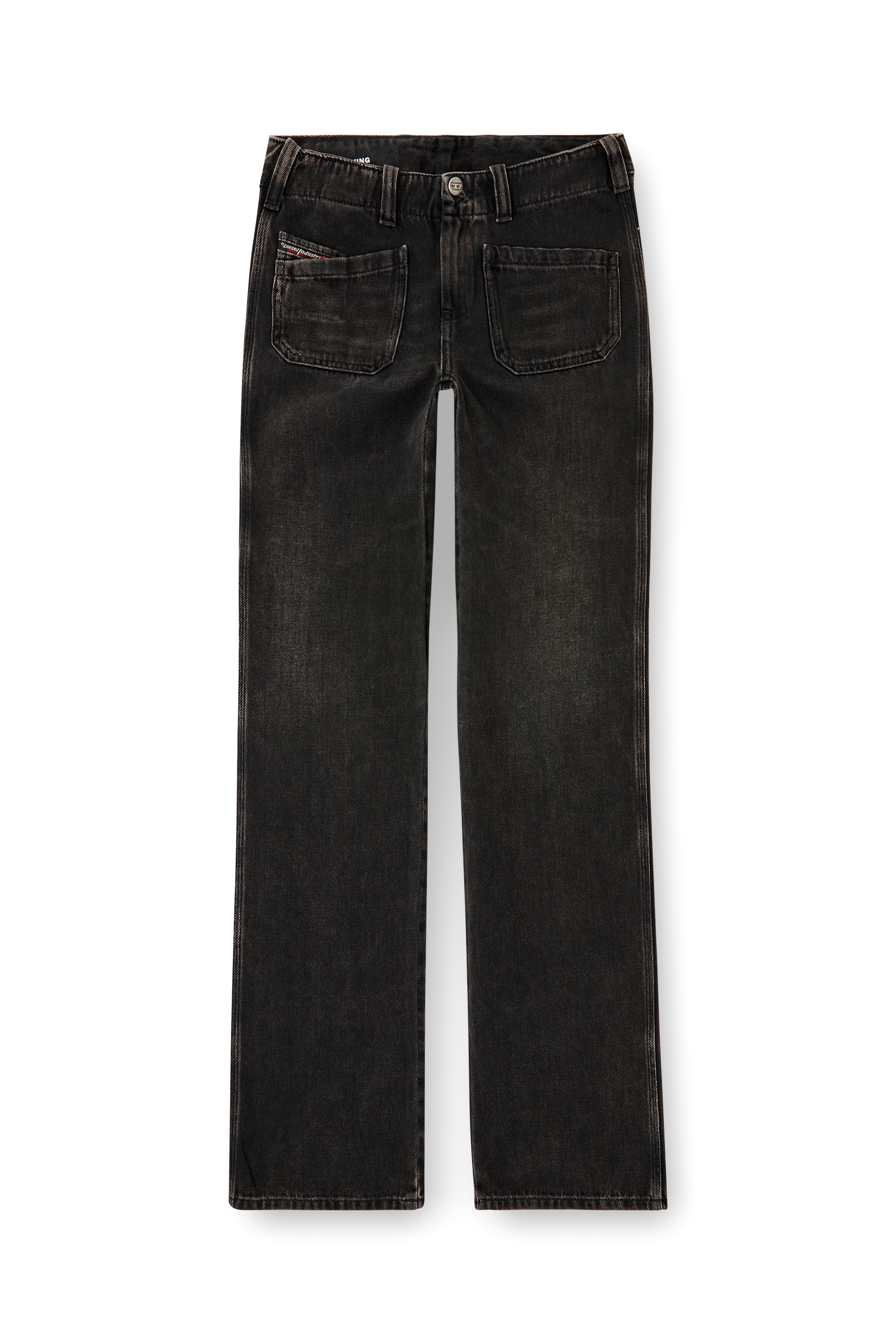 Diesel - Bootcut Jeans D-Keate 09J96 Donna, Nero/Grigio scuro - Image 3