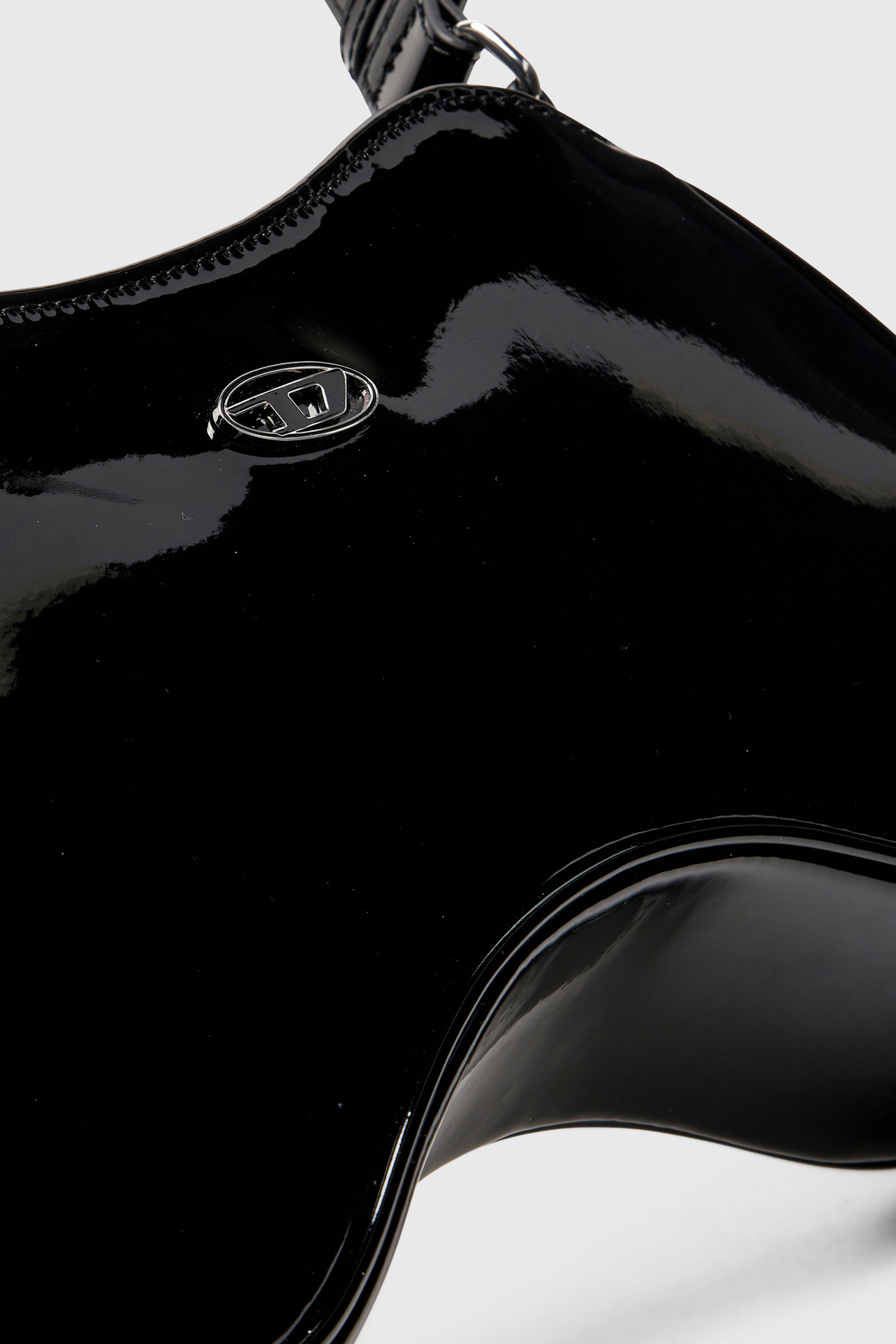 Diesel - PLAY SHOULDER, Play-Borsa a spalla lucida Donna in Nero - 6