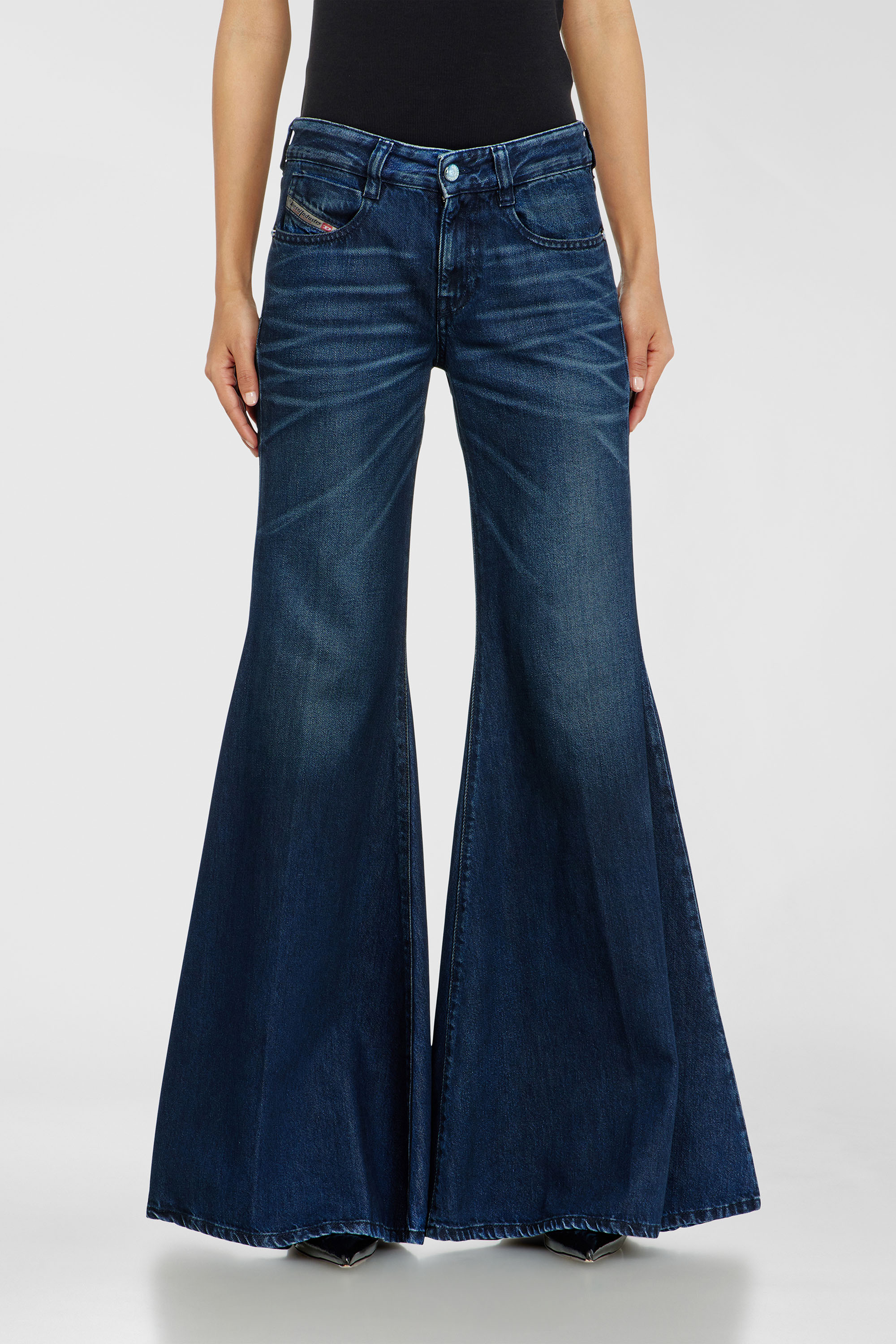 Diesel - Flare Jeans 1970 D-Bleess 09N21 Donna, Blu Scuro - Image 1