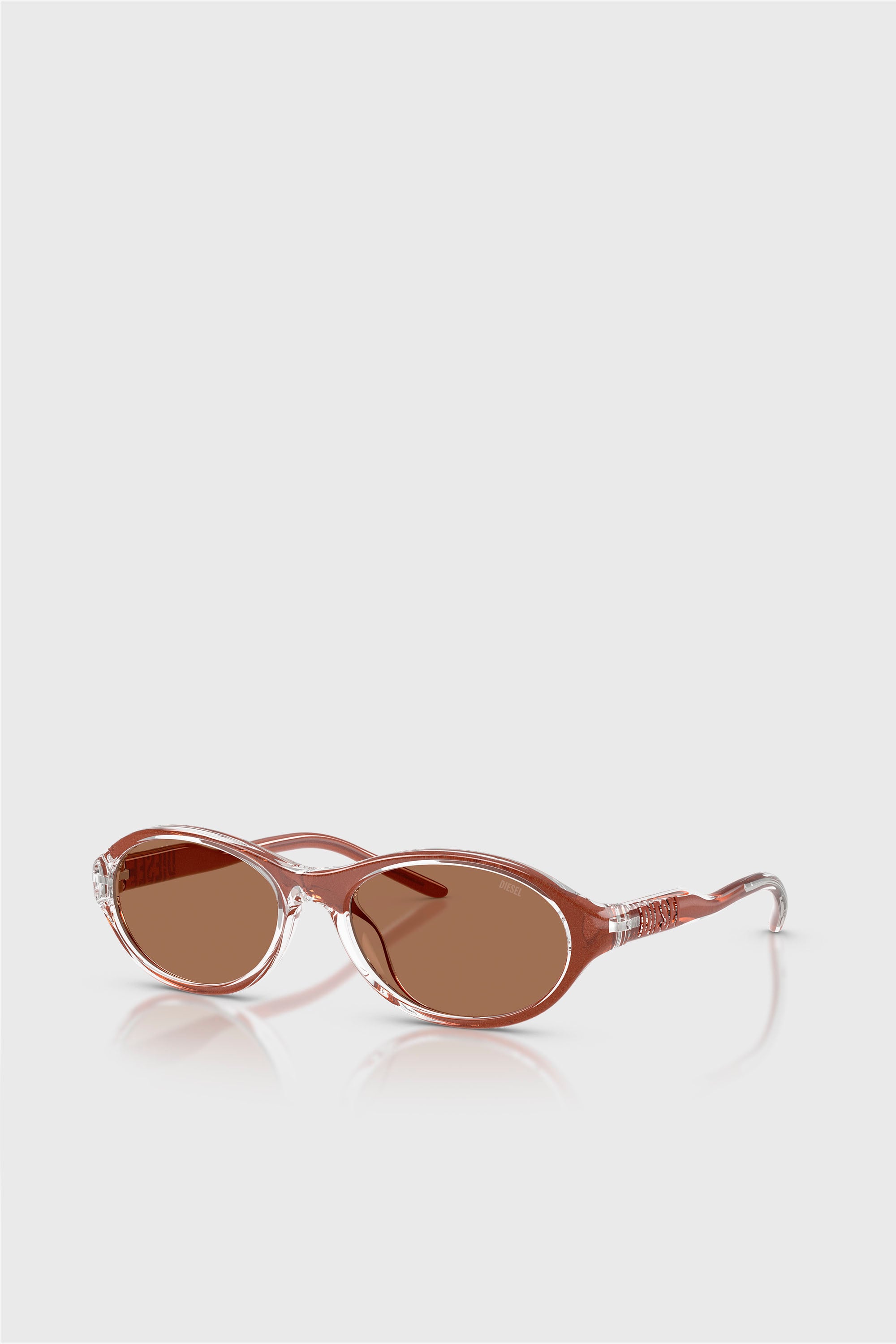 Diesel - 0DL3024U, Occhiali da sole ovali Unisex in Marrone - 2