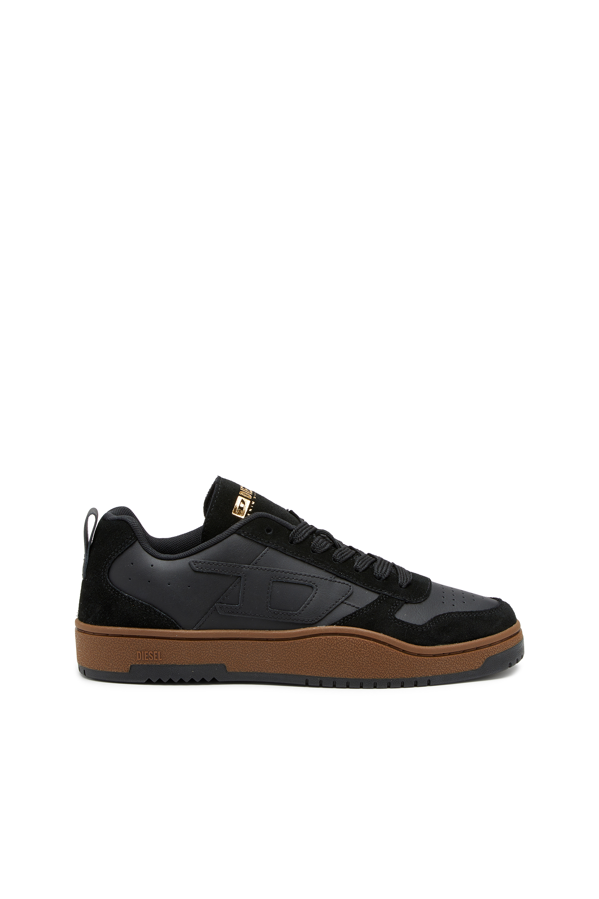 Diesel - S-UKIYO V2 LOW, S-Ukiyo-Sneaker in pelle e suede Uomo in Nero - 1