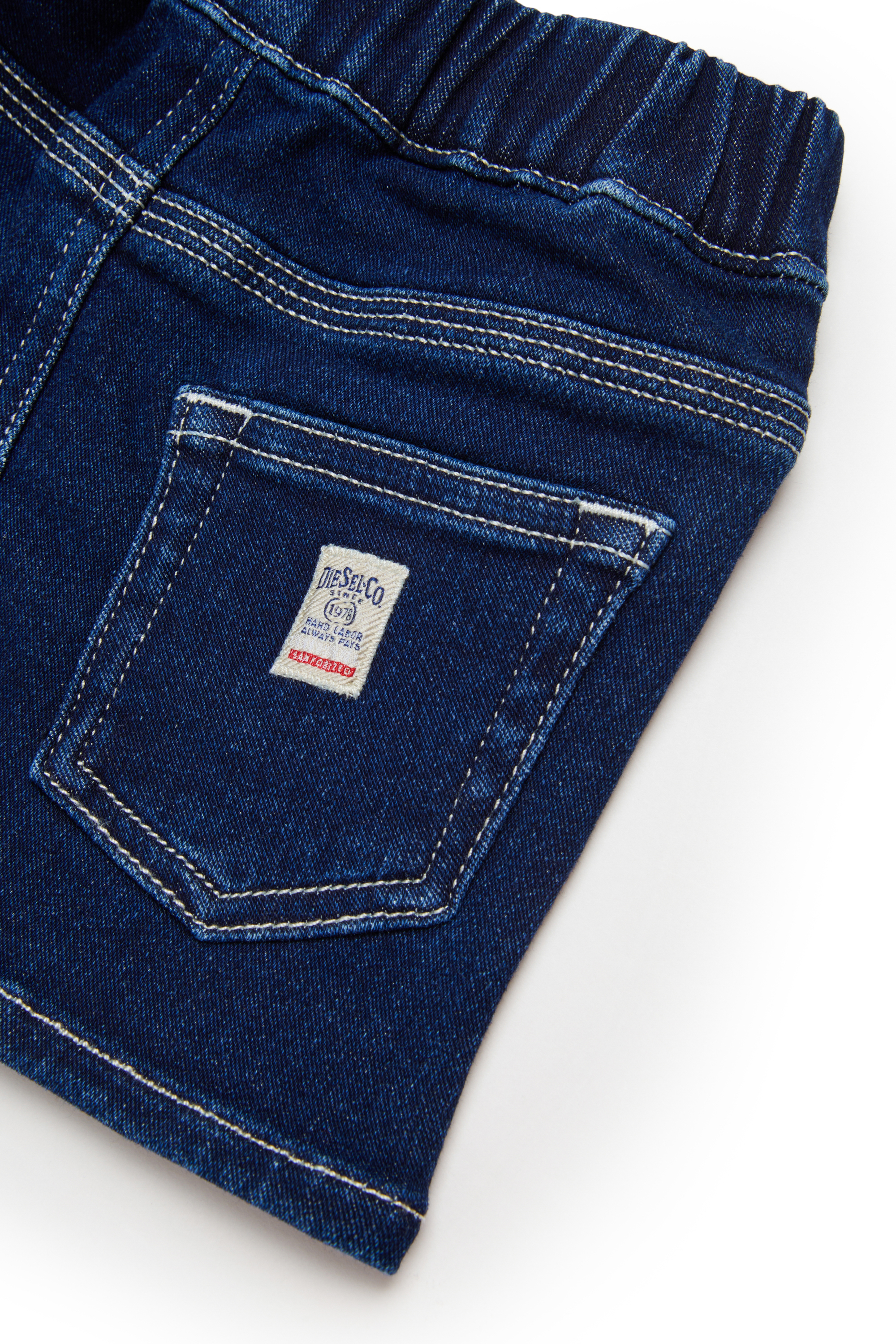 Diesel - GIRRYB JJJ, Gonna JoggJeans con cuciture a contrasto Donna in Blu - 4