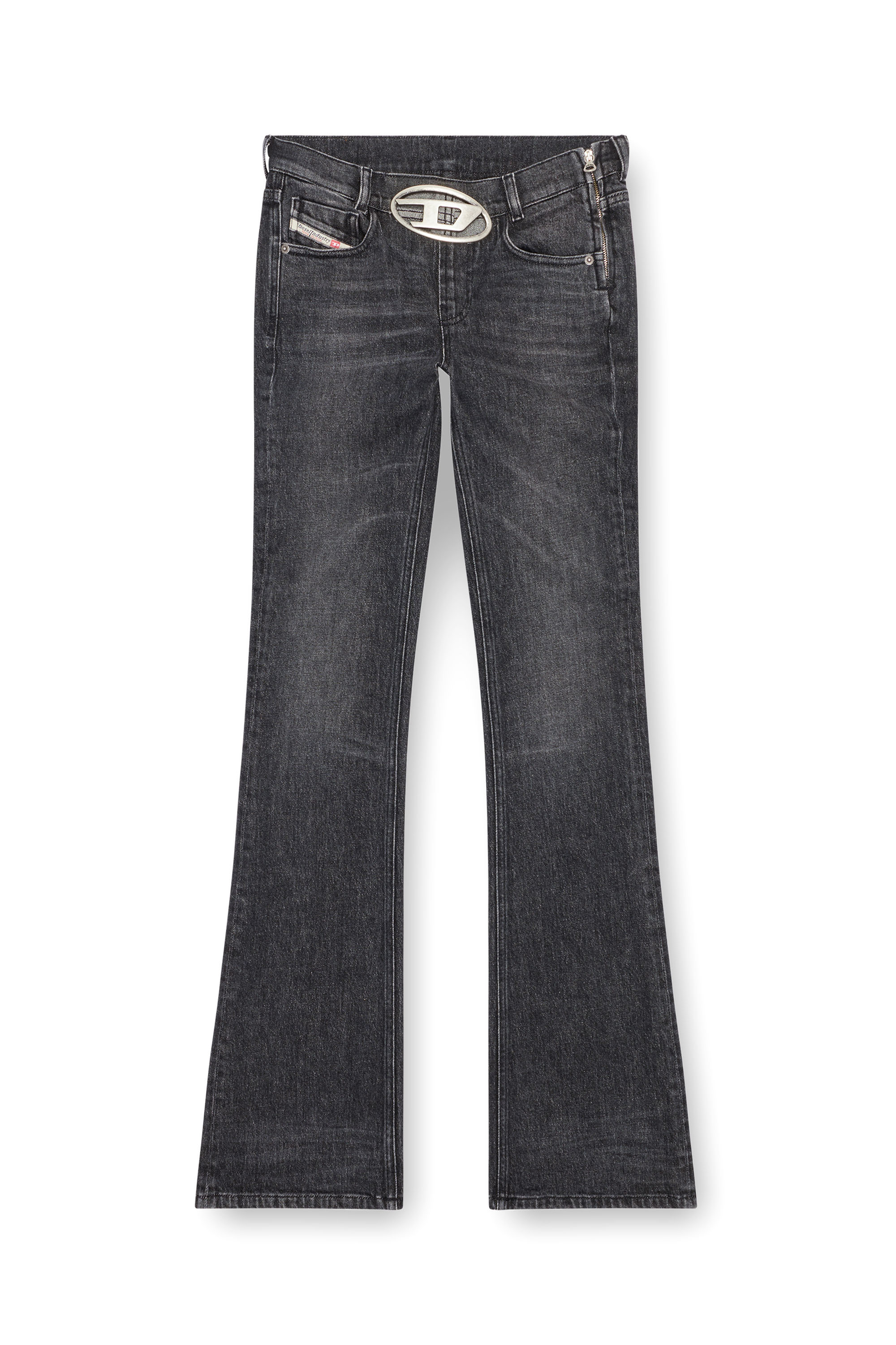 Diesel - Bootcut Jeans 1969 D-Ebbey 0CKAH Donna, Nero/Grigio scuro - Image 2
