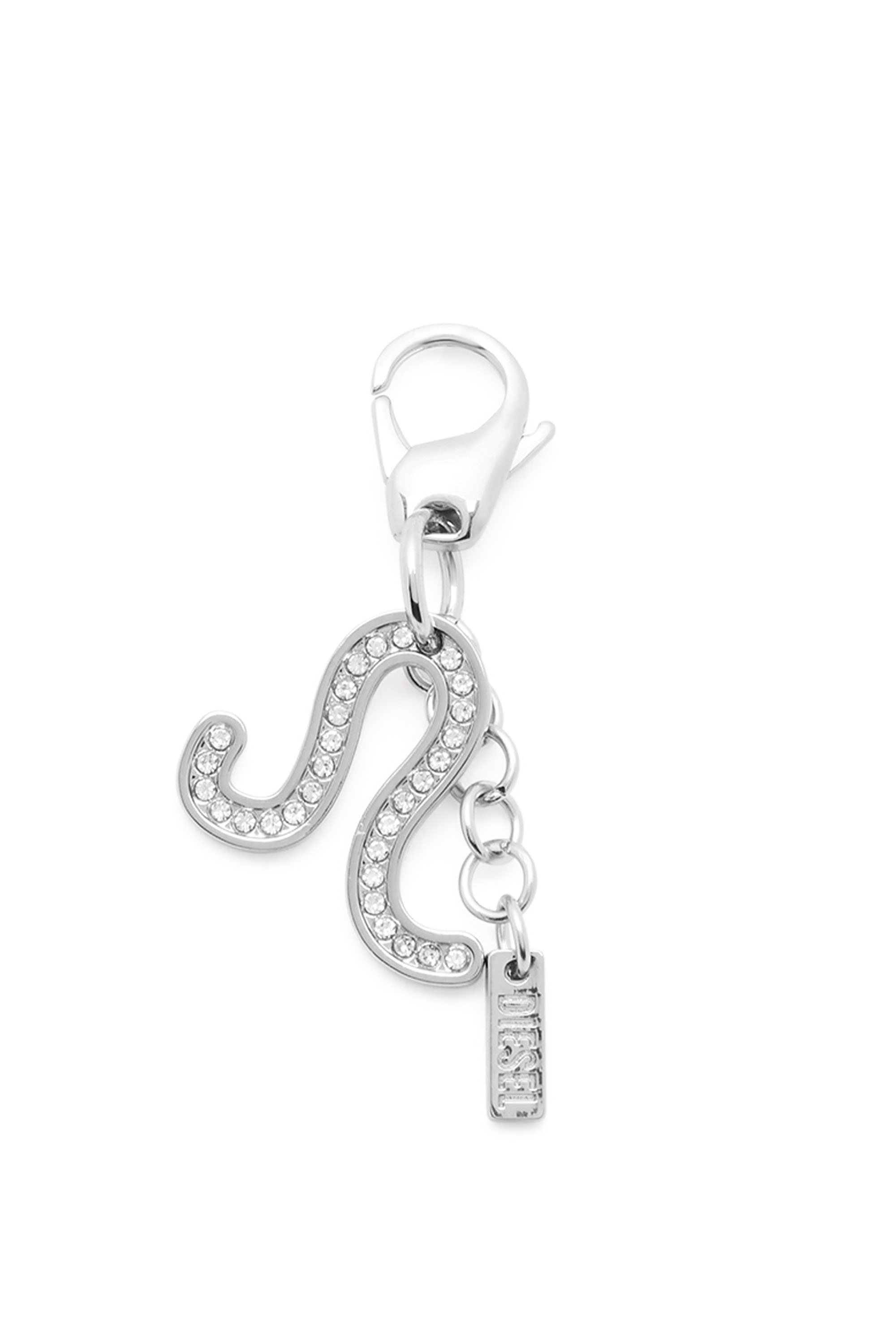 Diesel - CHARM LEO, Charm zodiaco Leone in metallo con strass Unisex in Argento - 1