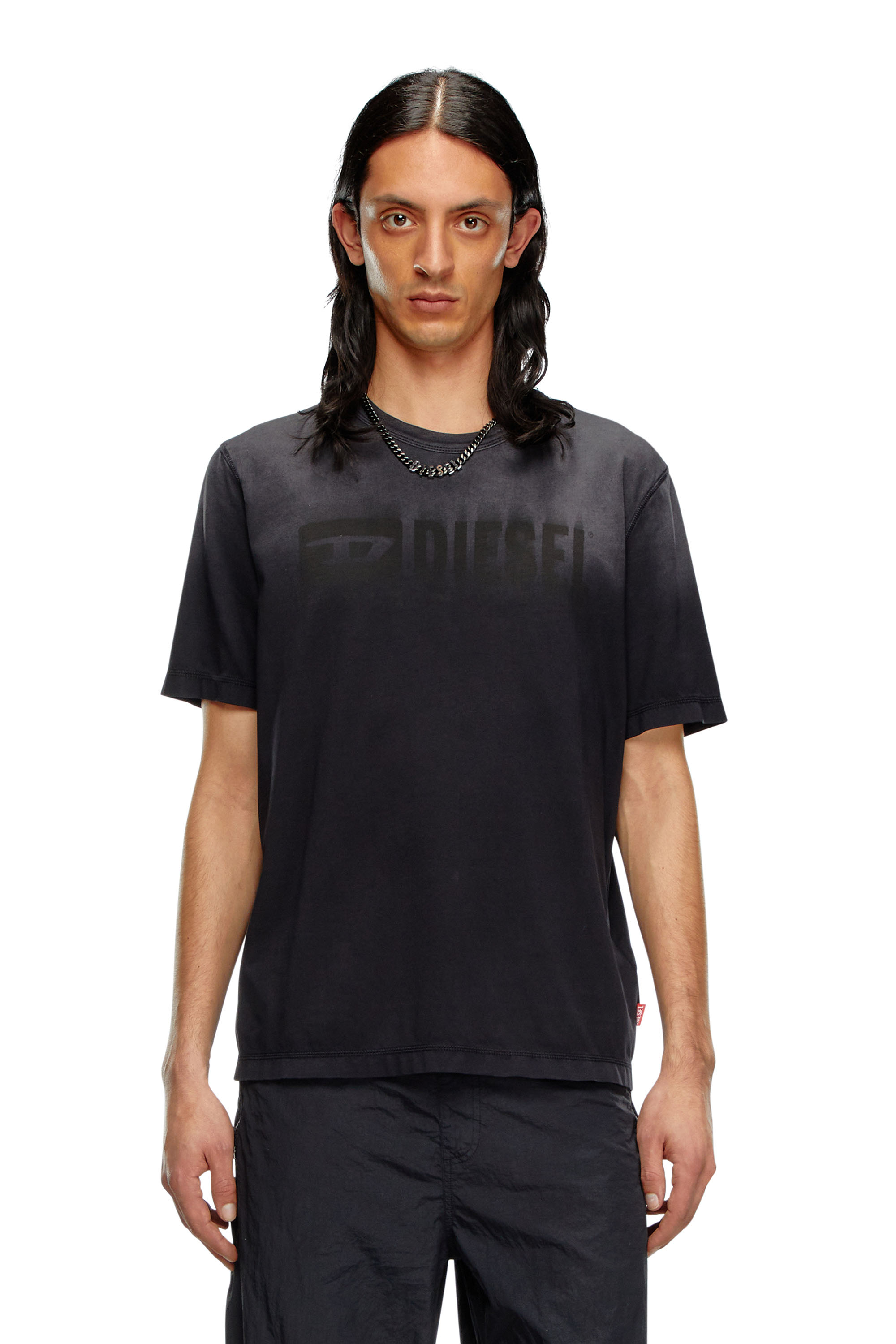 Diesel - T-ADJUST-K4, Uomo T-shirt con trattamento solarizzato in Nero - Image 1