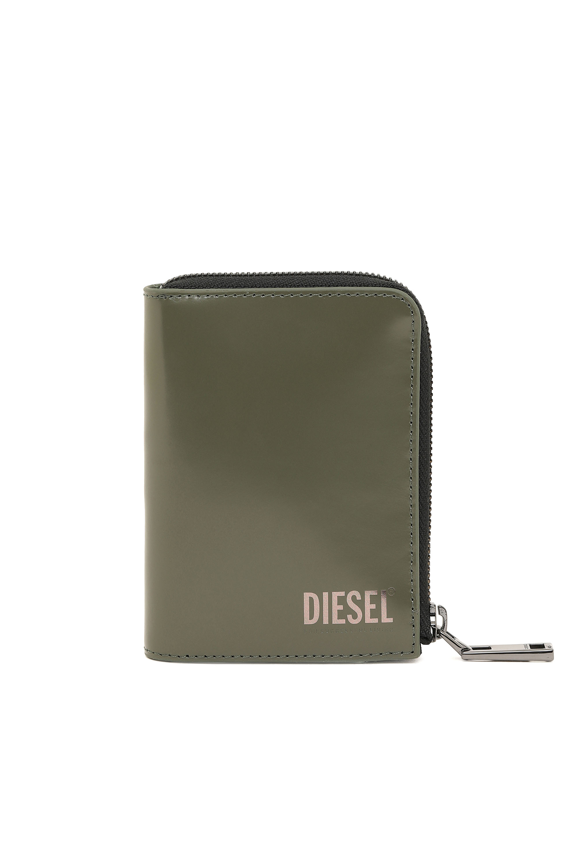 L-12 ZIP, Verde Oliva - Portafogli Con Zip