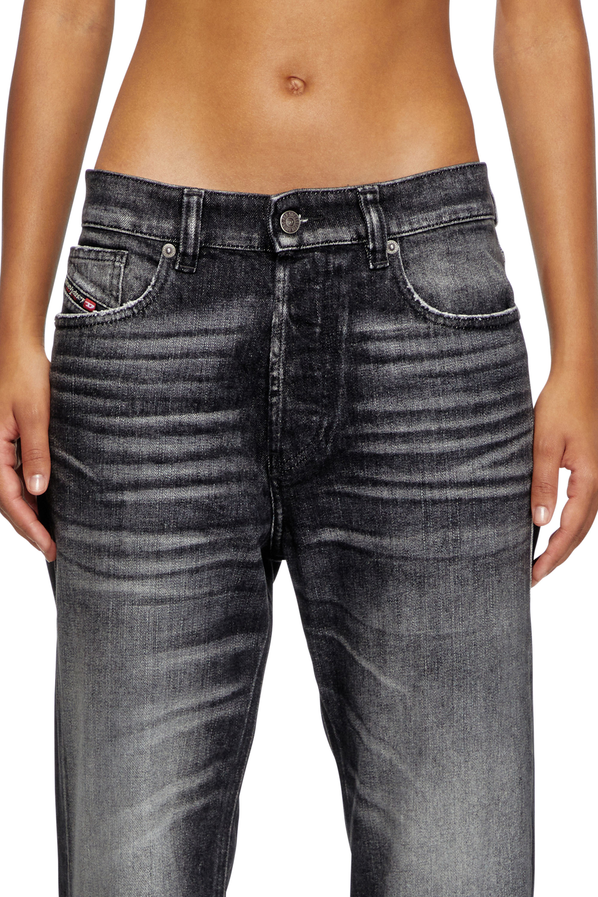 Diesel - Regular Jeans 1988 D-Ark 09L50 Donna, Nero/Grigio scuro - Image 4