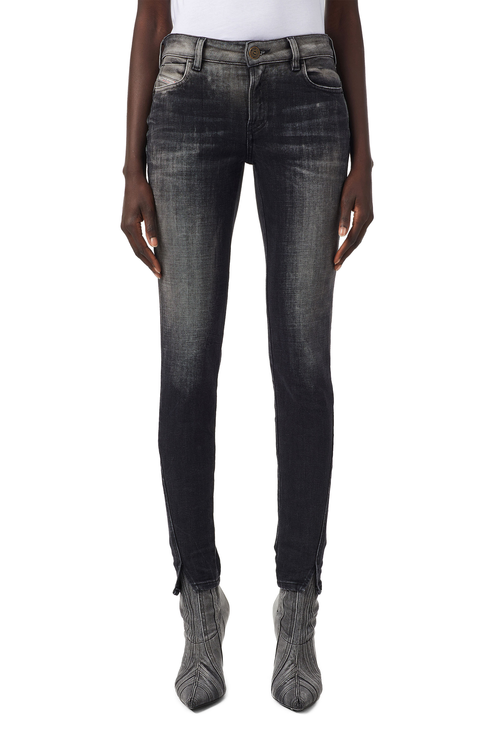 D-Jevel 09B18, Nero/Grigio scuro - Jeans