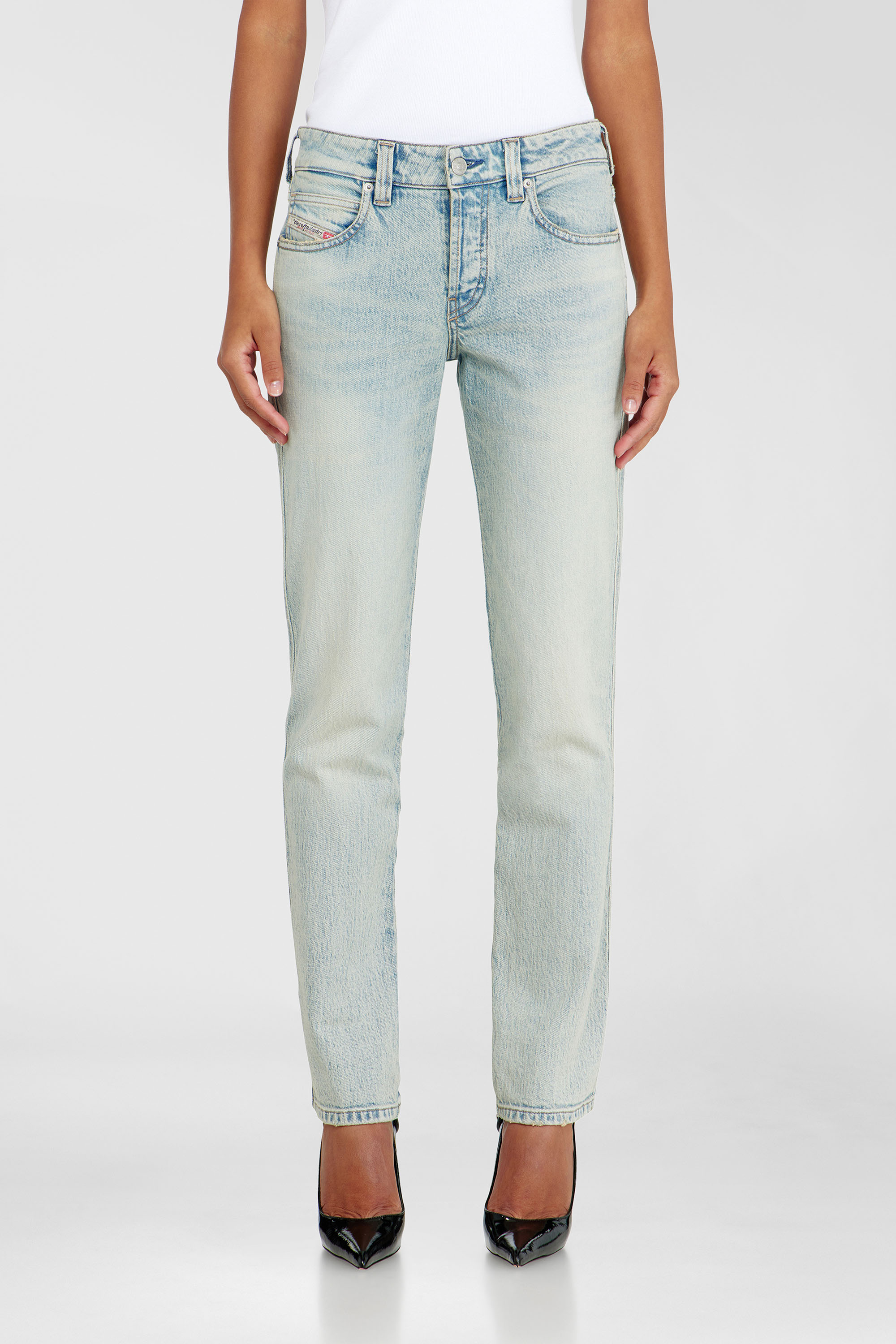 Diesel - Slim Jeans 1992 D-Jiann 0KBBK Donna, Blu Chiaro - Image 1