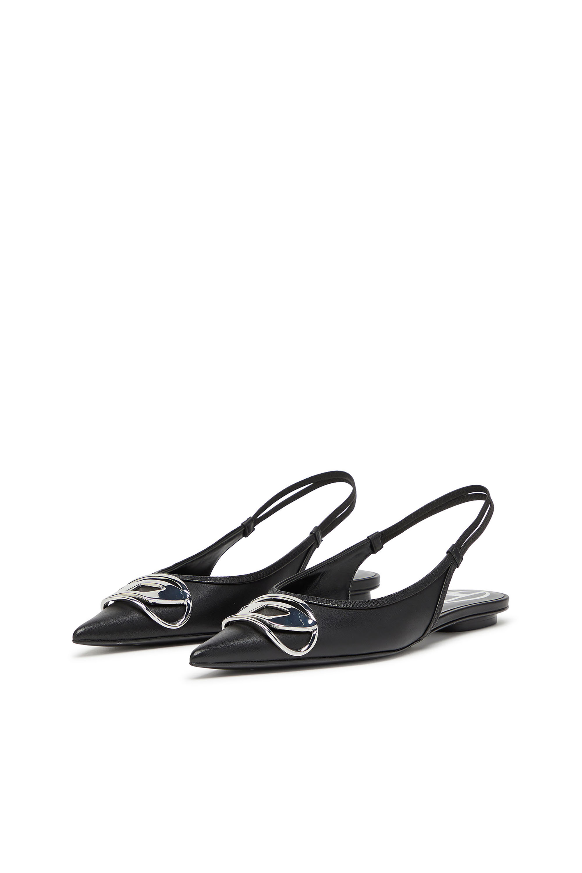 Diesel - D-VENUS SB BAL, Woman's D-Venus-Slingback flats in nappa leather in Black - 8