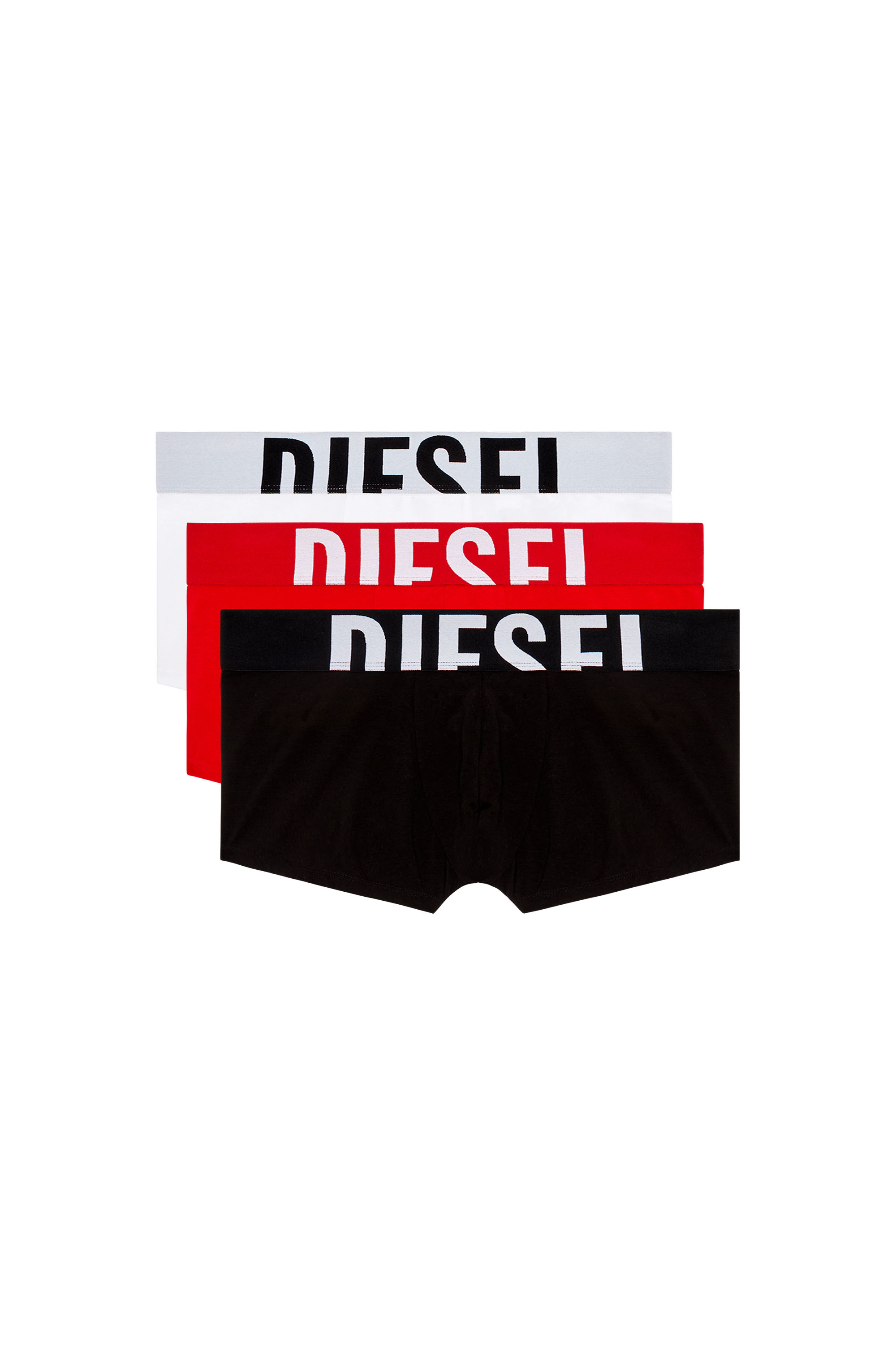 Diesel - UMBX-DAMIENTHREEPACK-5.5EL, Man 3-pack of boxer briefs with cut-off logo in Multicolor - Image 1
