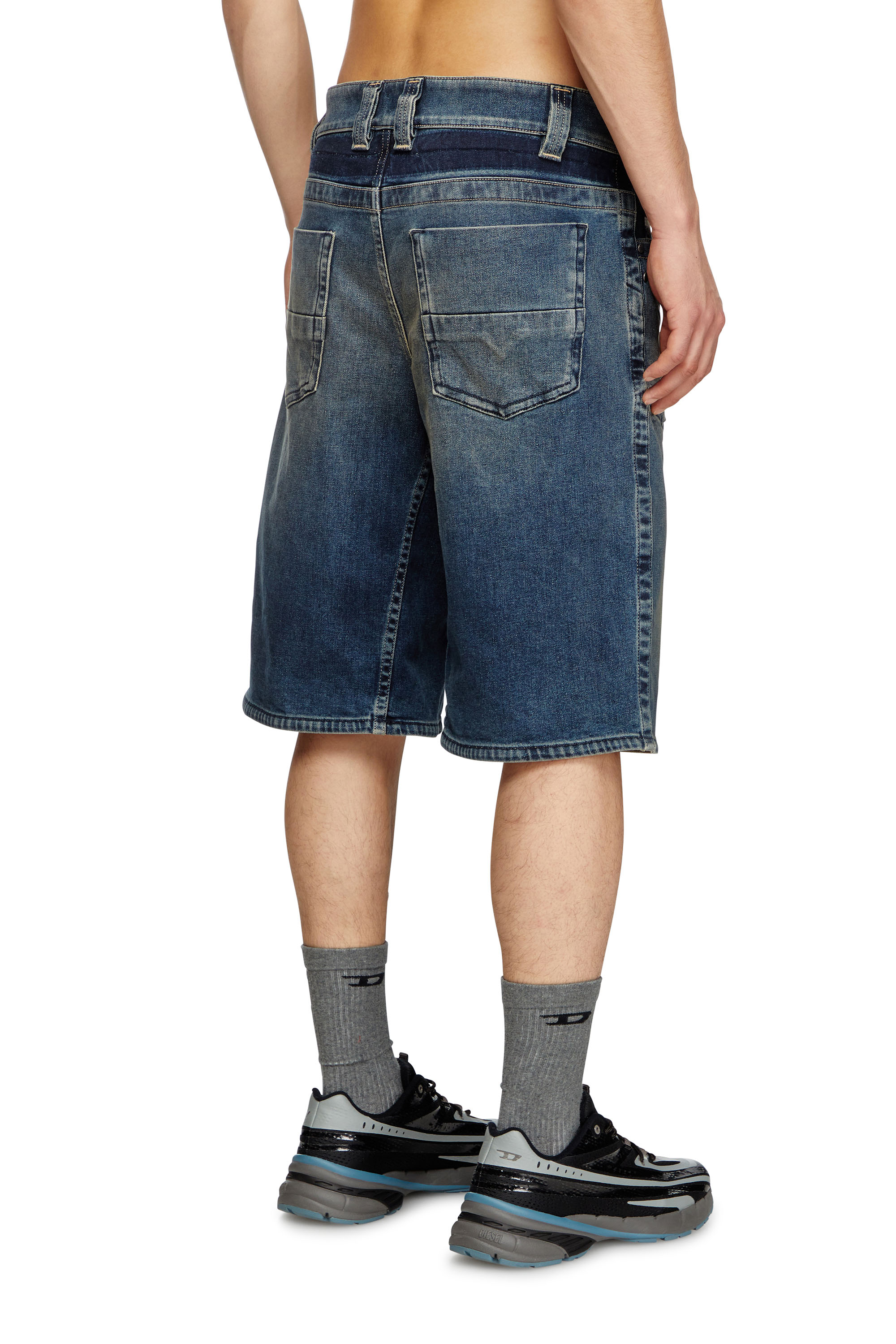 Diesel - D-MACRO-RE SHORT, Bermuda in denim Rehab Uomo in Blu - 4