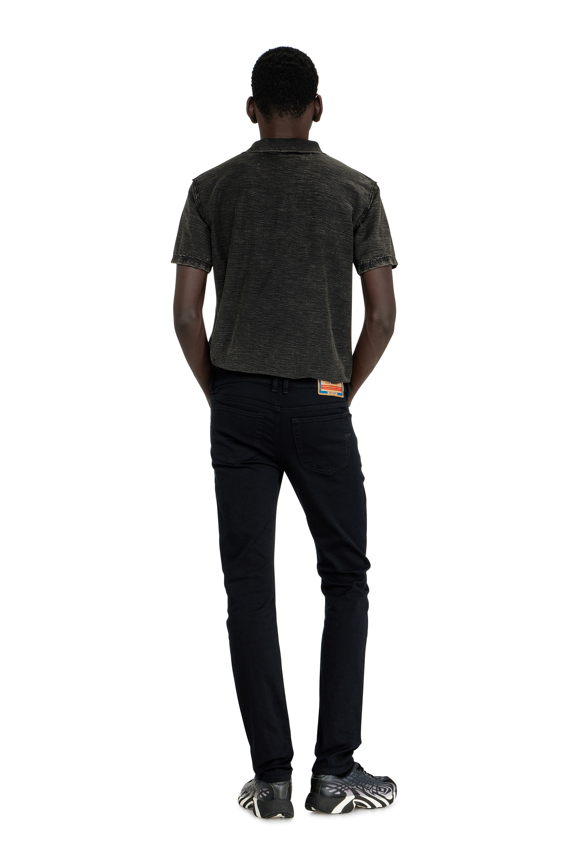 Diesel - Skinny Jeans 1979 Sleenker 09C51 Uomo, Nero/Grigio scuro - Image 3