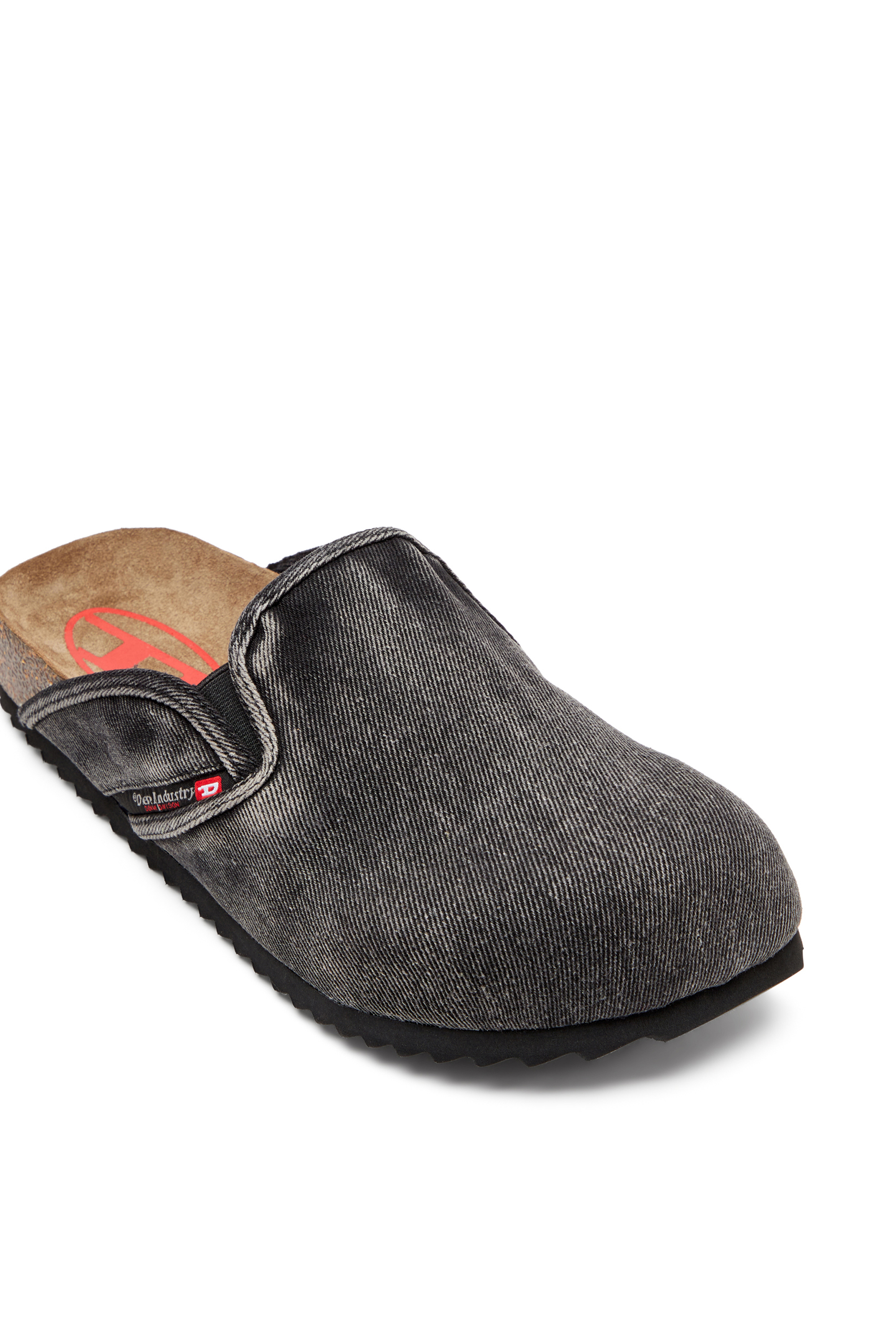 Diesel - D-WOODSTOCK SLIP-ON, Mule in denim Uomo in Nero - 6