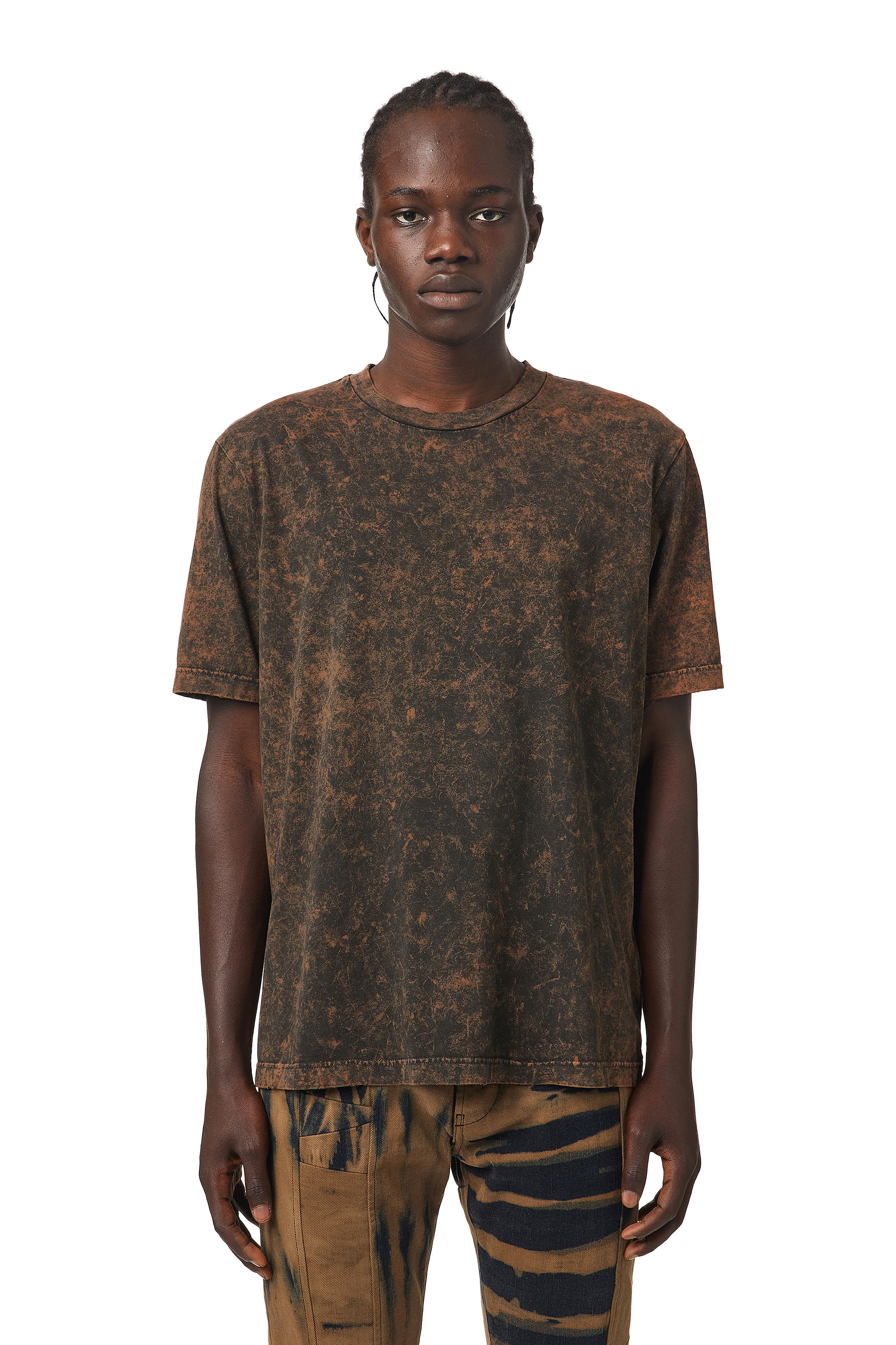 T-JUST-SLITS-B65, Nero/Marrone - T-Shirts