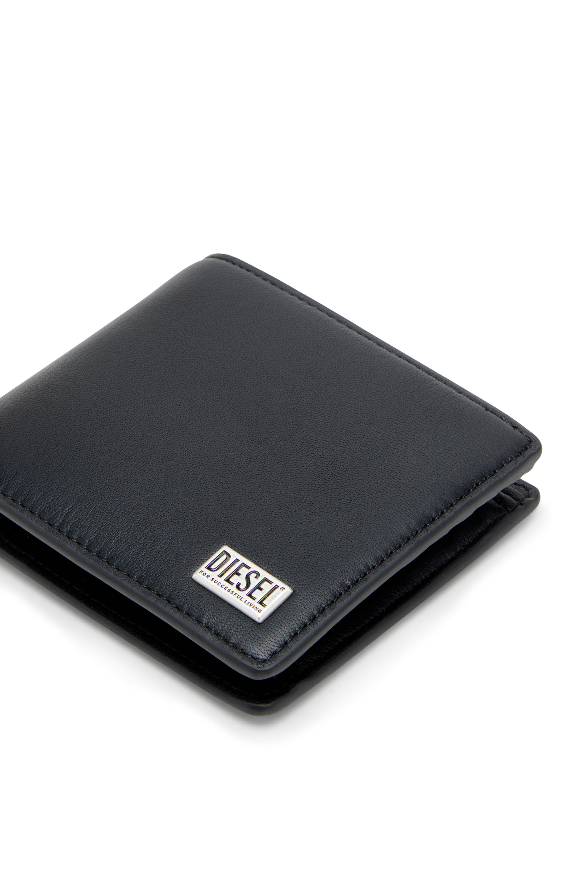 Diesel - BISCOTTO BI FOLD COIN S 3D, Portafoglio a libro in pelle semi lucida Uomo in ToBeDefined - 4