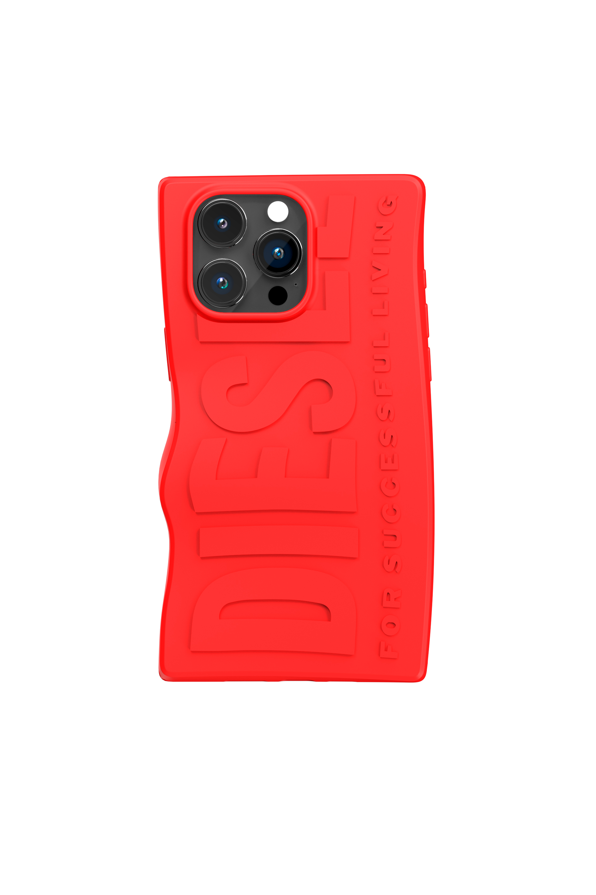 Diesel - 54119 MOULDED CASE, Unisex's D By case iP15 Pro Max in Red - 2