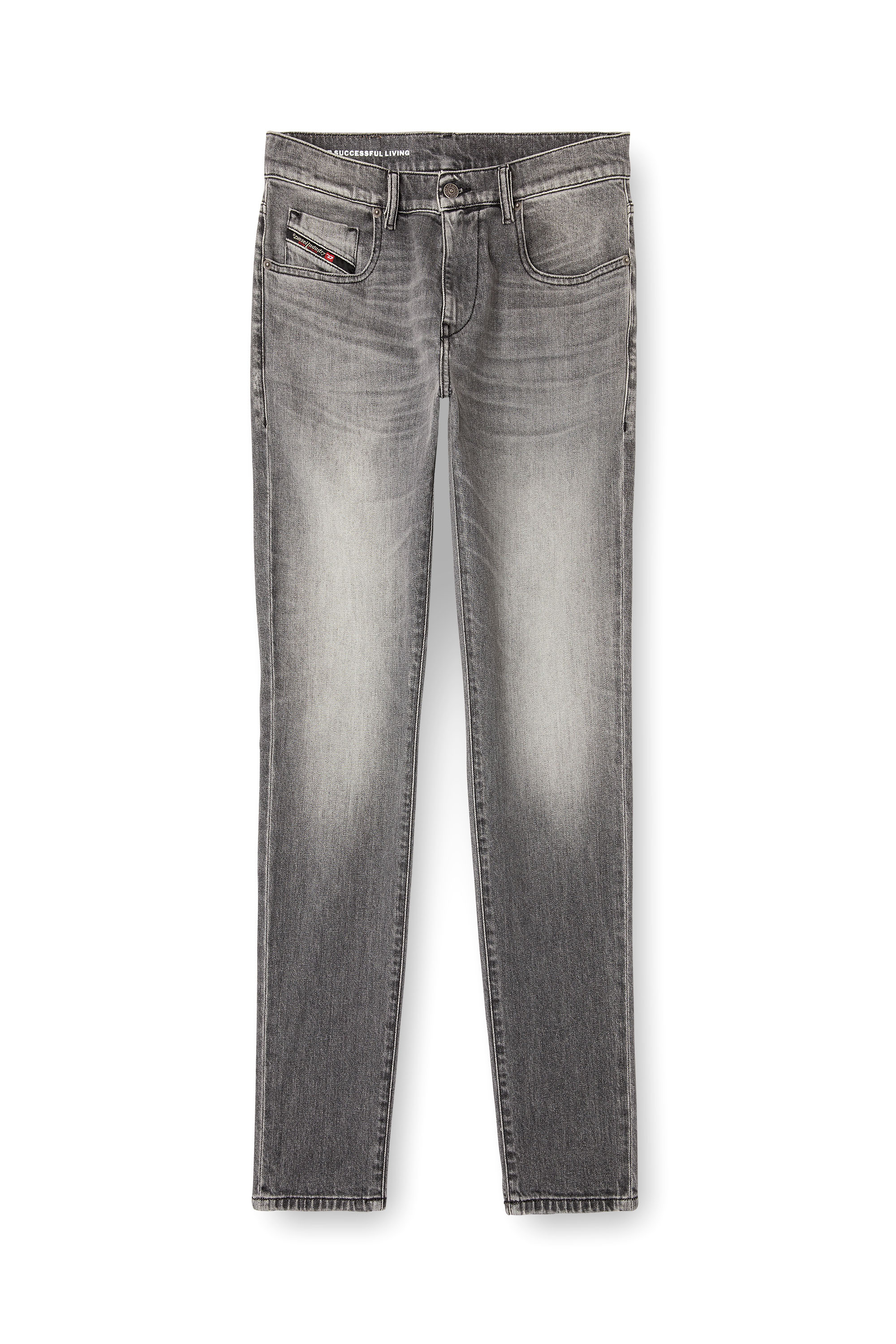 Diesel - Slim Jeans 2019 D-Strukt 09M30 Uomo, Grigio - Image 3