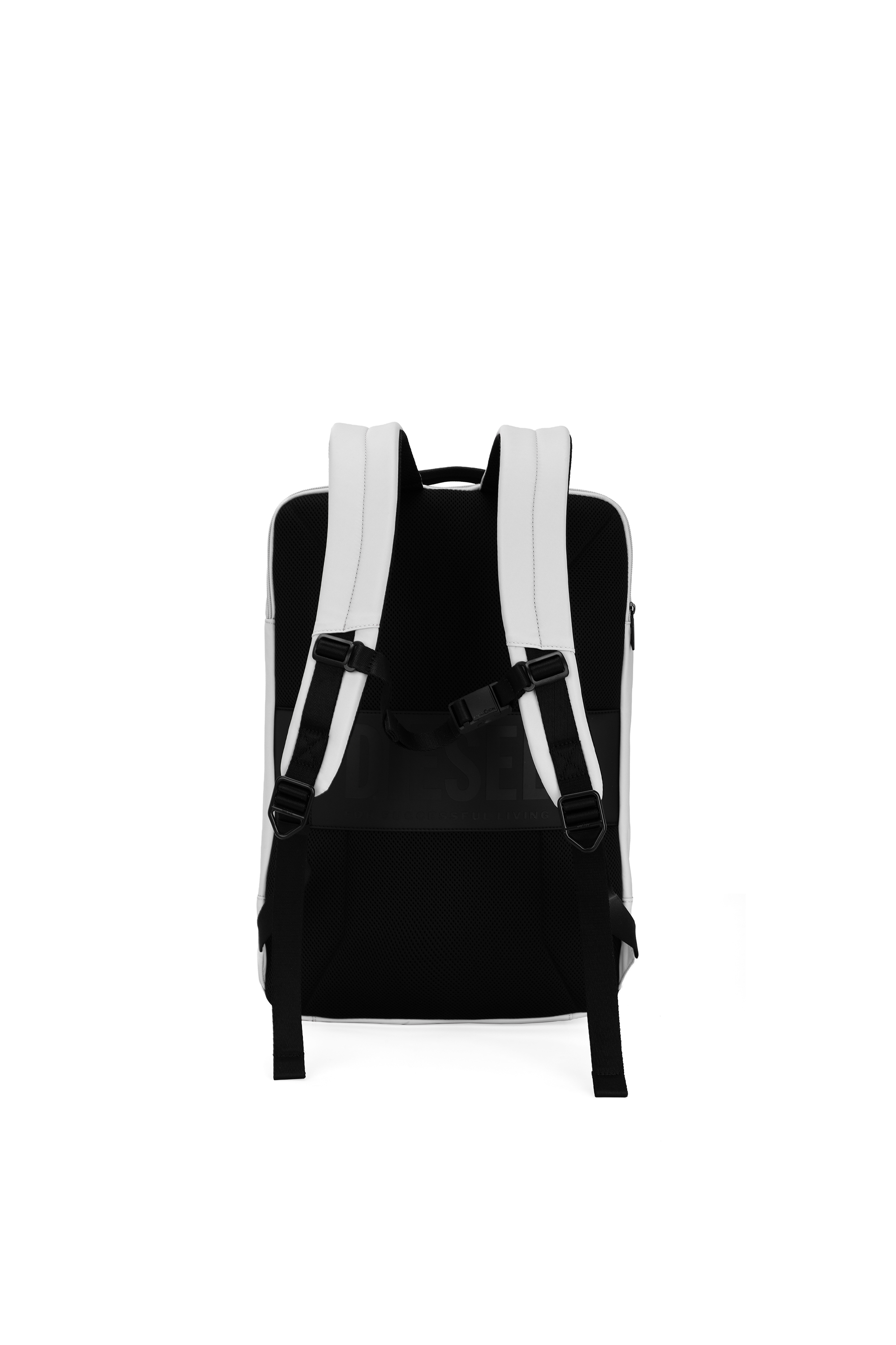 Diesel - DIESEL PC STRONG IMAGE BACKPACK- DSB005, Zaino da viaggio capiente e resistente Unisex in Argento - 3