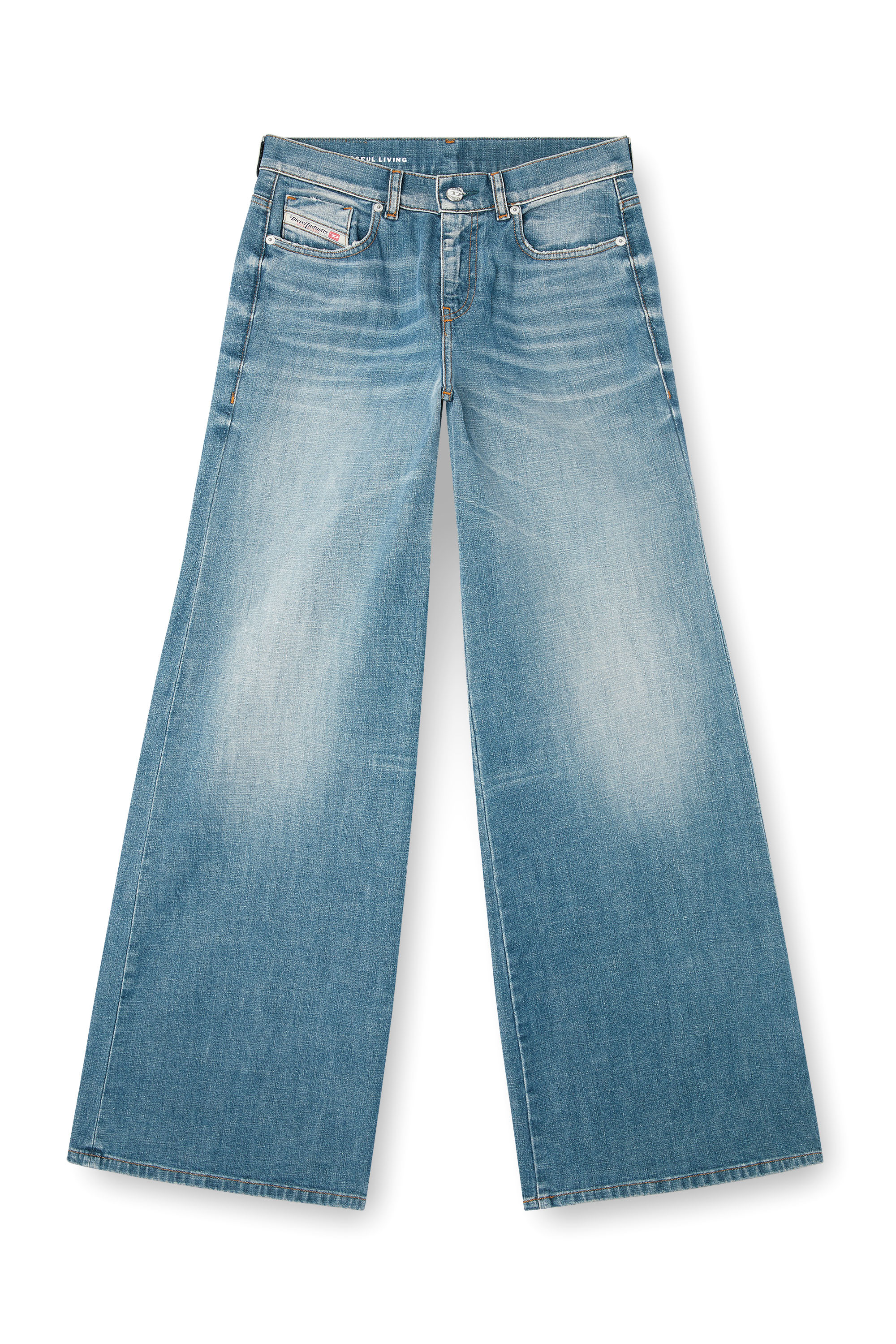 Diesel - Woman's Flare Jeans 1978 D-Akemi 09M58, Medium blue - 3