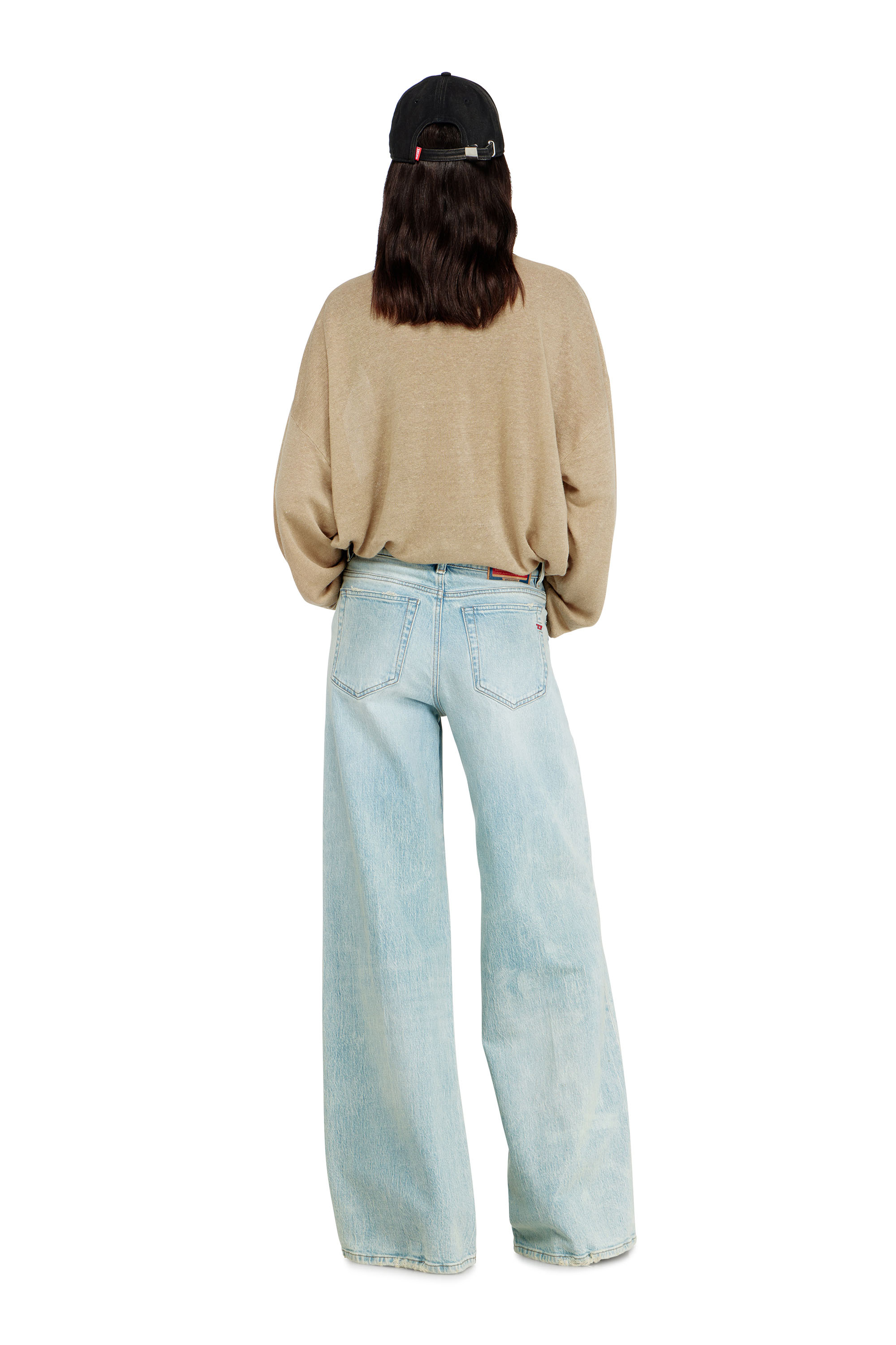 Diesel - Flare Jeans 1978 D-Akemi 0KBBX Donna, Blu Chiaro - Image 3