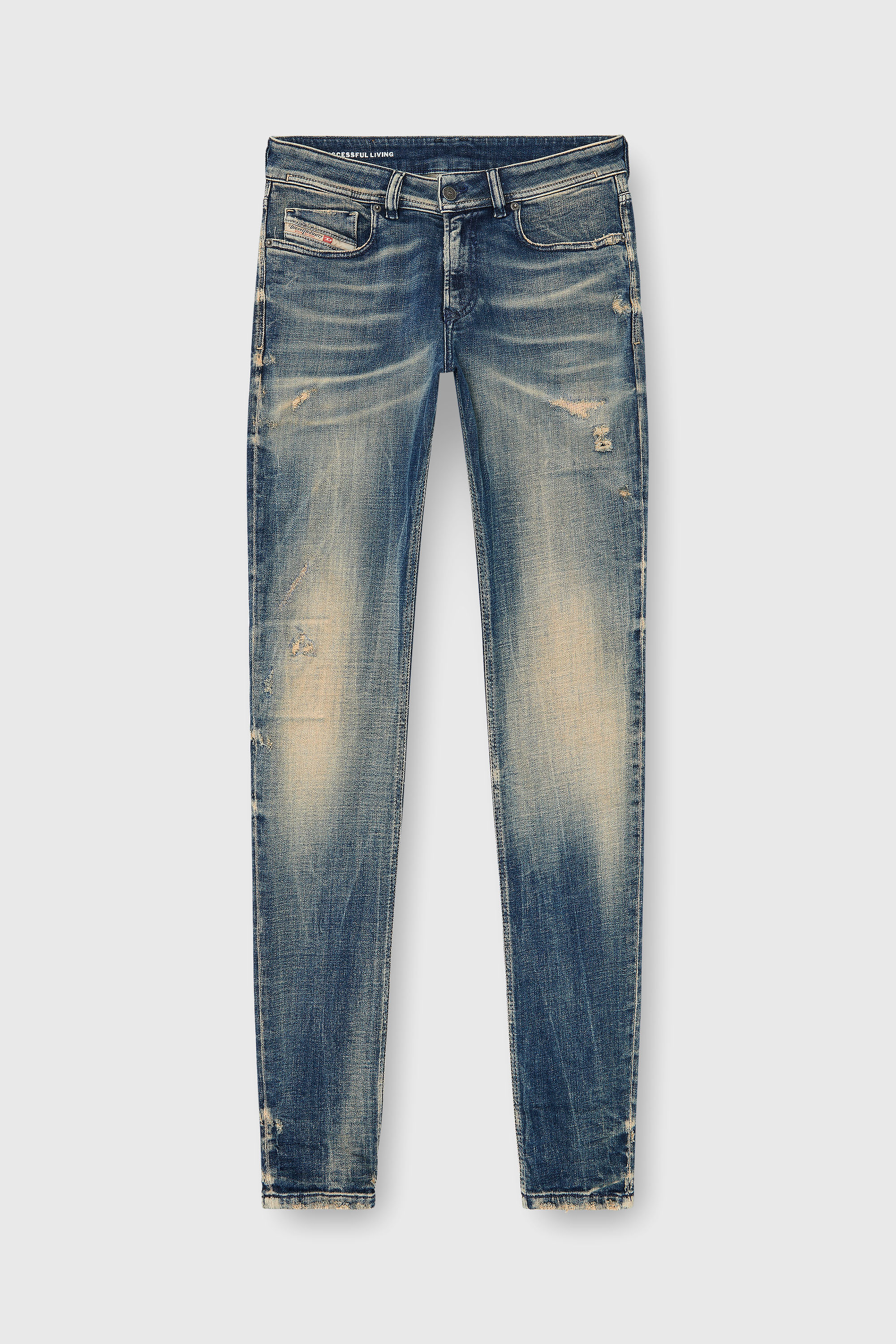 Diesel - Skinny Jeans 1979 Sleenker 09P68 Uomo, Blu Scuro - Image 6