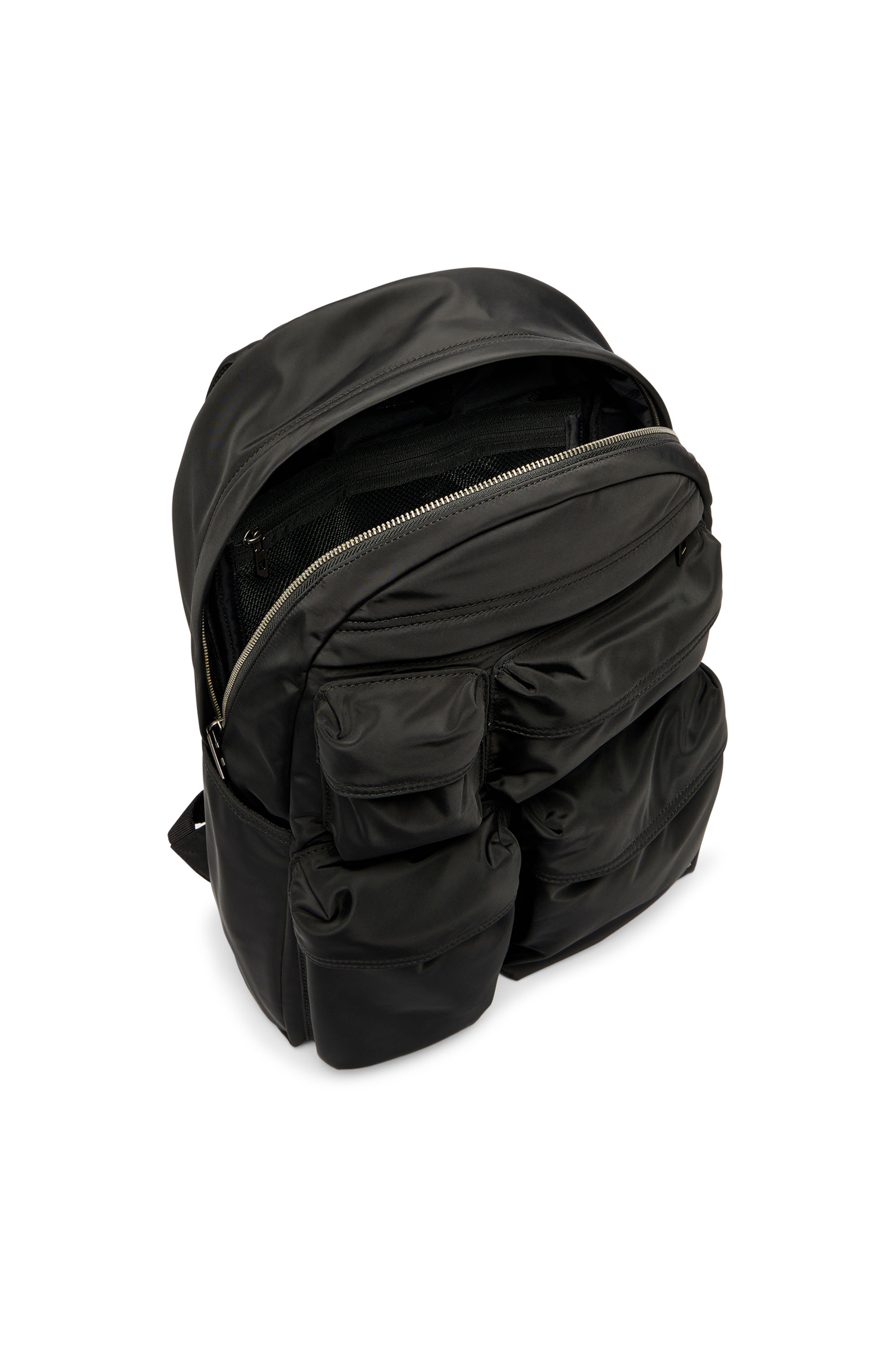 Diesel - MULTI-PKTS BACKPACK X, Multi-Pkts-Zaino con molteplici tasche Unisex in Nero - 4