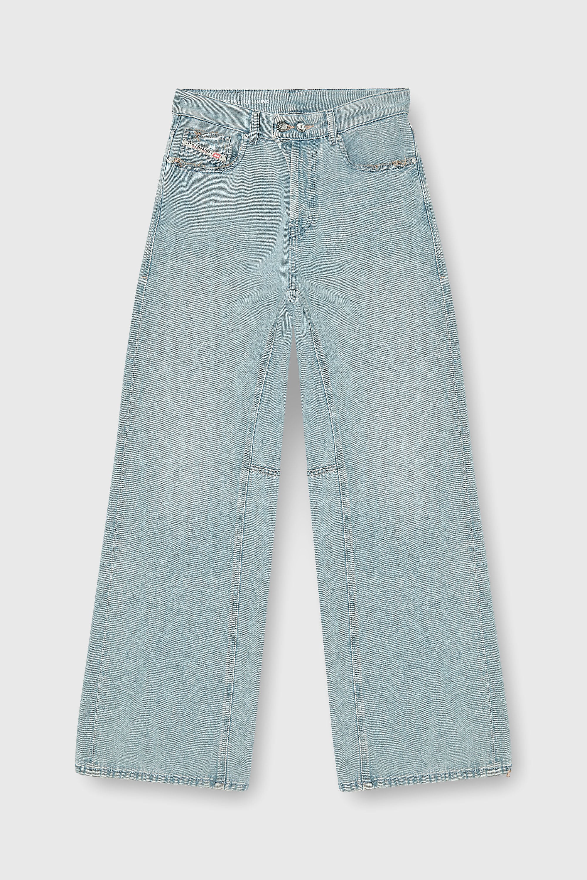 Diesel - Relaxed Jeans 1996 D-Sire 09P84 Donna, Blu Chiaro - Image 2