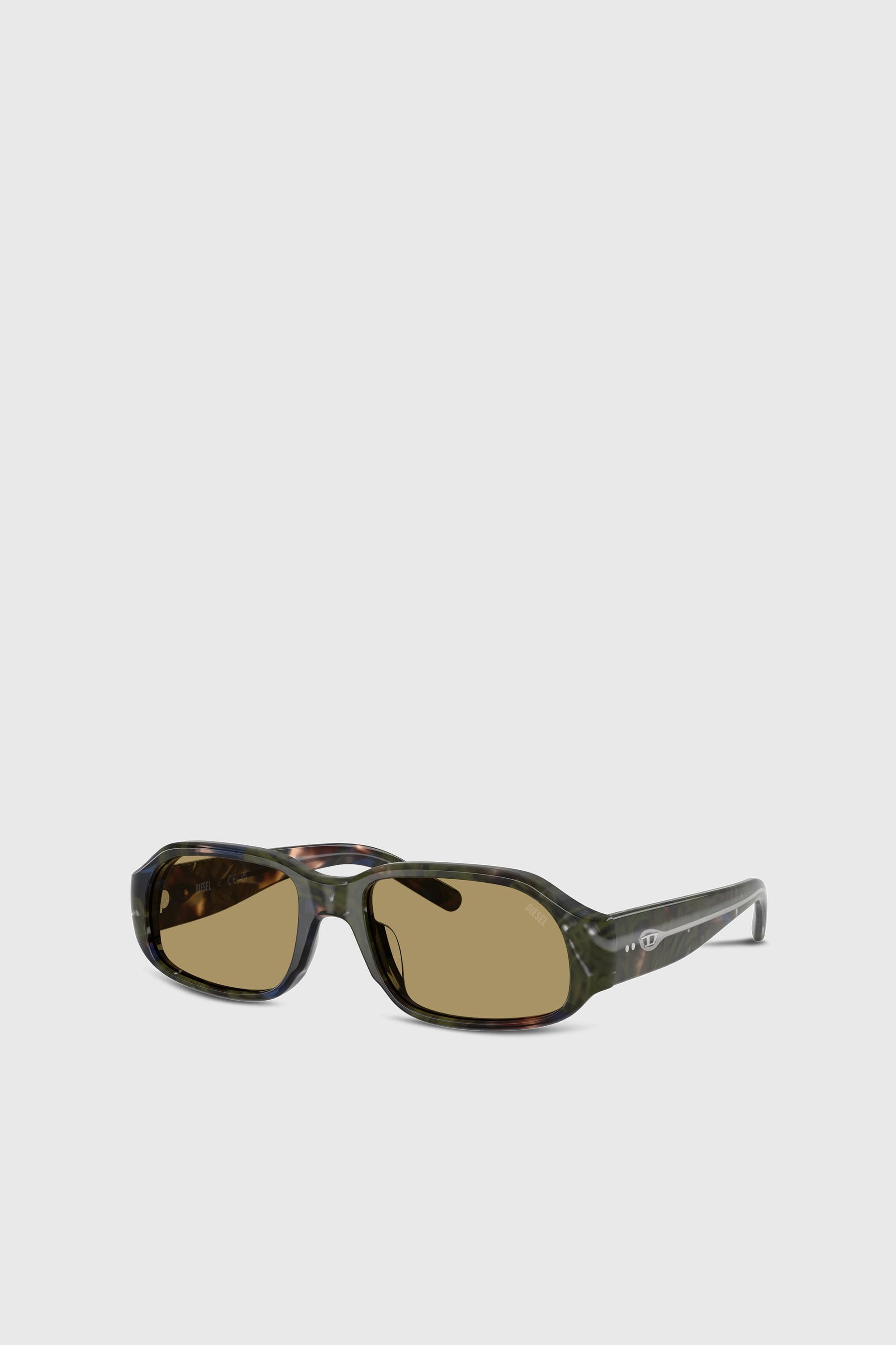 Diesel - 0DL2009U, Unisex's Rectangle sunglasses in Green/Brown - 2