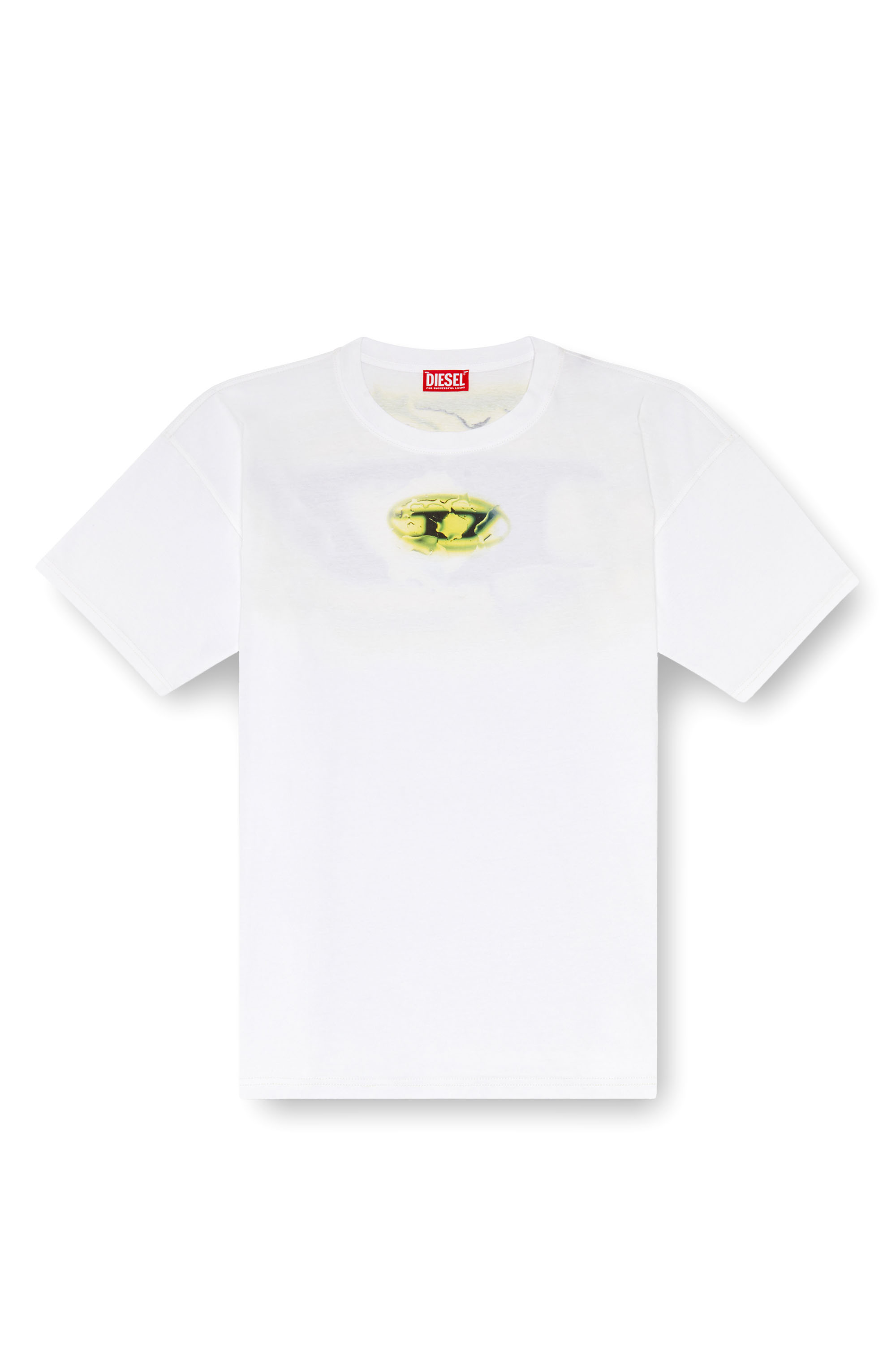 Diesel - T-BOXT-K3, Uomo T-shirt con logo effetto illuminato in Bianco - Image 3