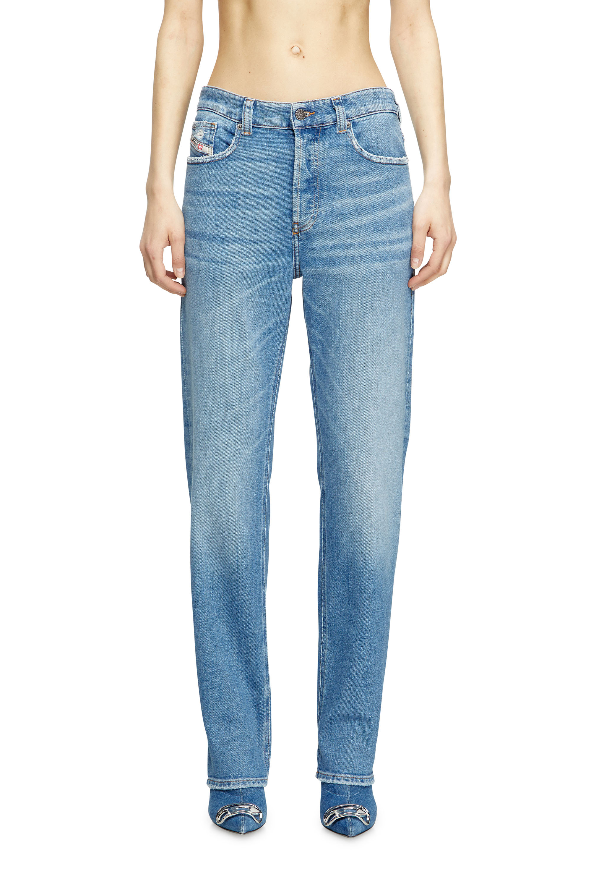 Diesel - Regular Jeans 1988 D-Ark 09M22 Donna, Blu Chiaro - Image 1